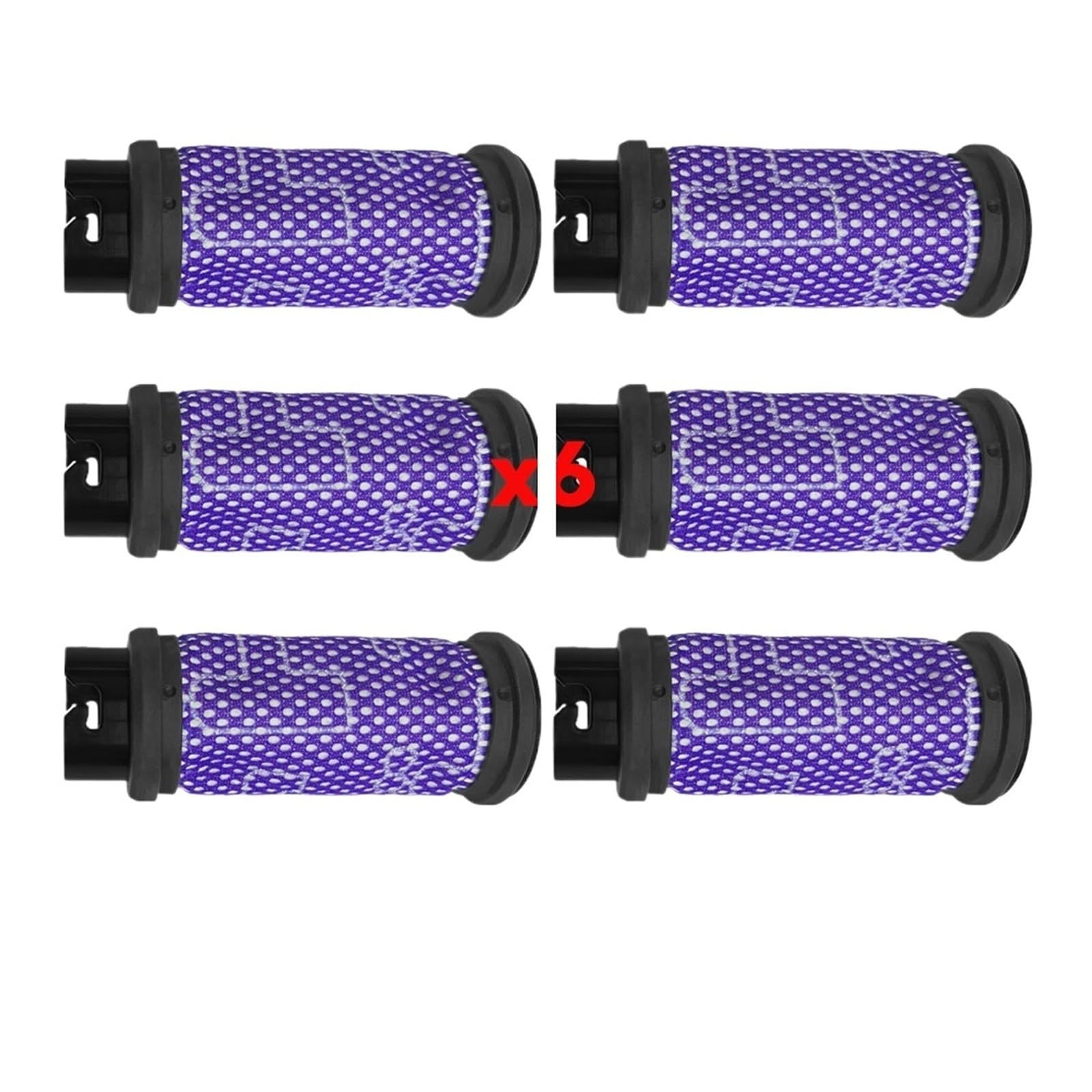 YSVQHHDV Filter Accessory Spare Part?Compatible for ILIFE?H70, H70 Plus, Compatible for INSE?N5, S6, S6 Plus, S600 Vacuum Cleaner,Replacement Parts for Vacuum Cleaners(6pcs)