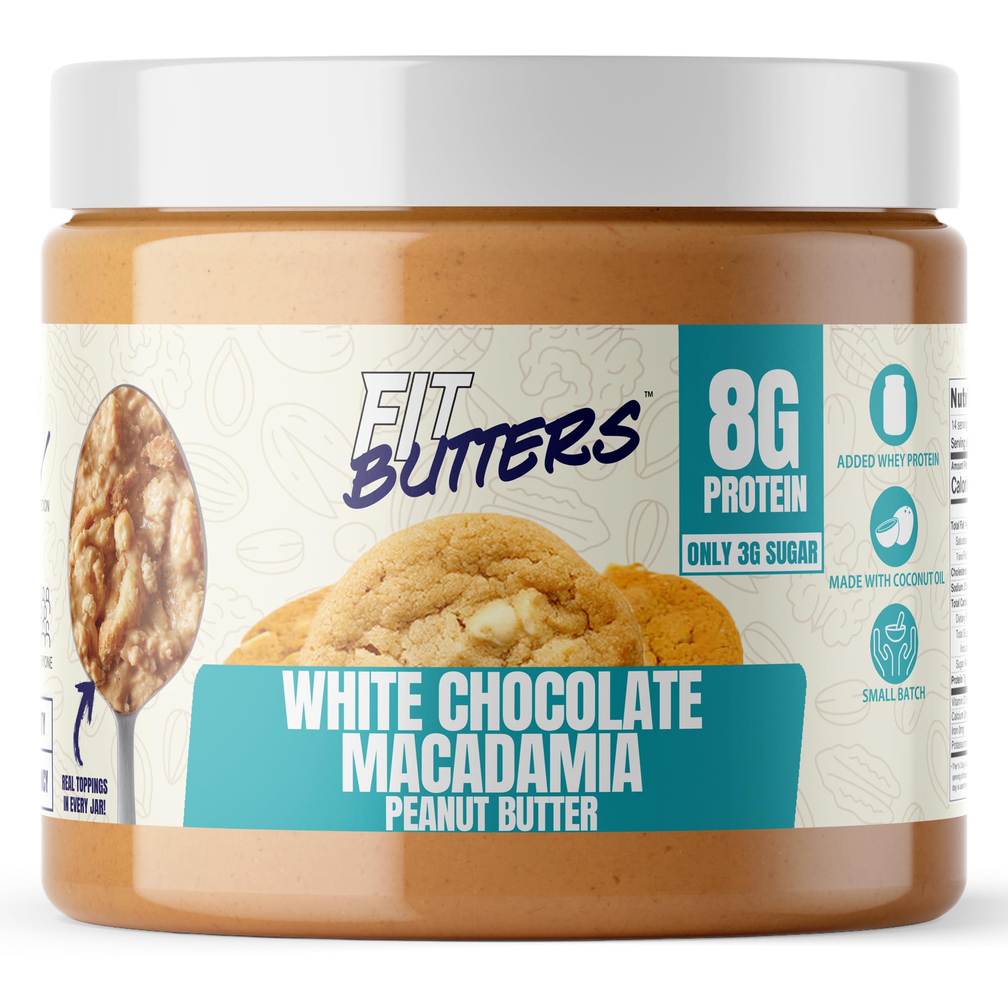 Amazon.com : Fit Butters White Chocolate Macadamia Peanut Butter