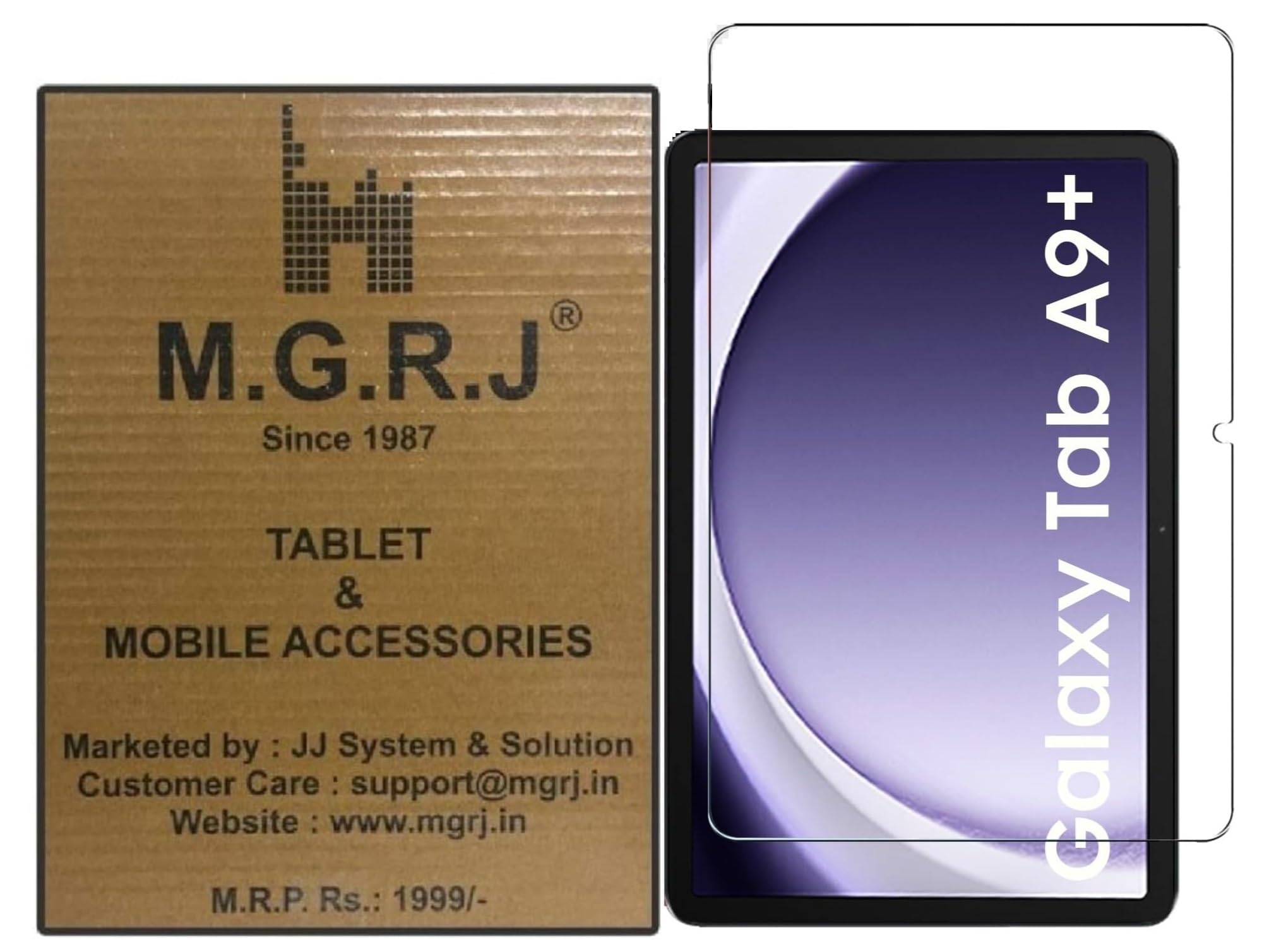 M.G.R.J® Tempered Glass Screen Protector for Samsung Galaxy Tab A9 Plus (2023) (SM-X210/X215/X216) (11" inch) (Pack of 1) (B0CP2KLN5H) Amazon Price History, Amazon Price Tracker