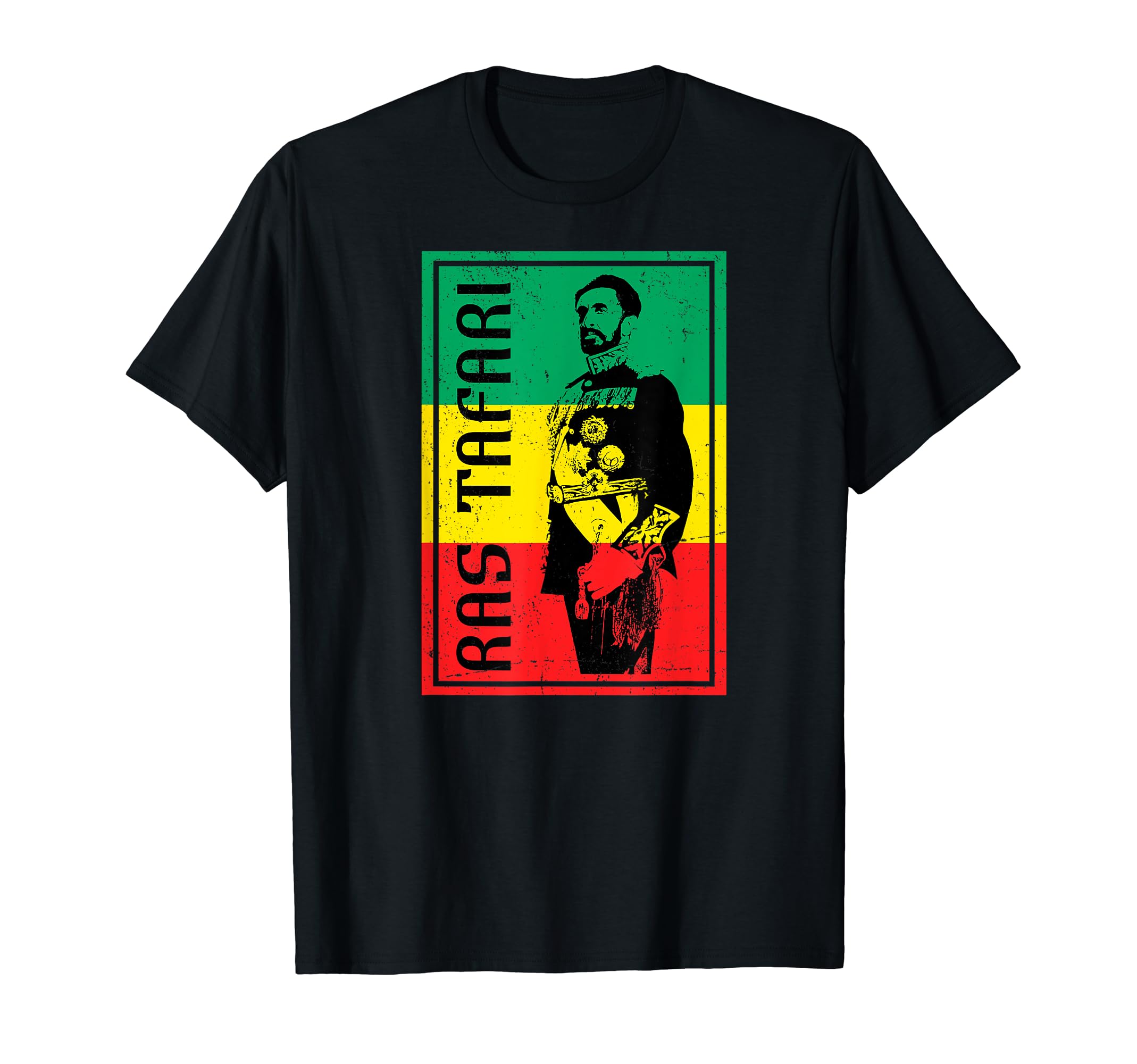 Jamaica Ethiopia Rasta Clothing for Men & WomenRAS TAFARI Emperor Haile Selassie Ethiopia Reggae Rasta T-ShirtOEKO-TEX STANDARD 100