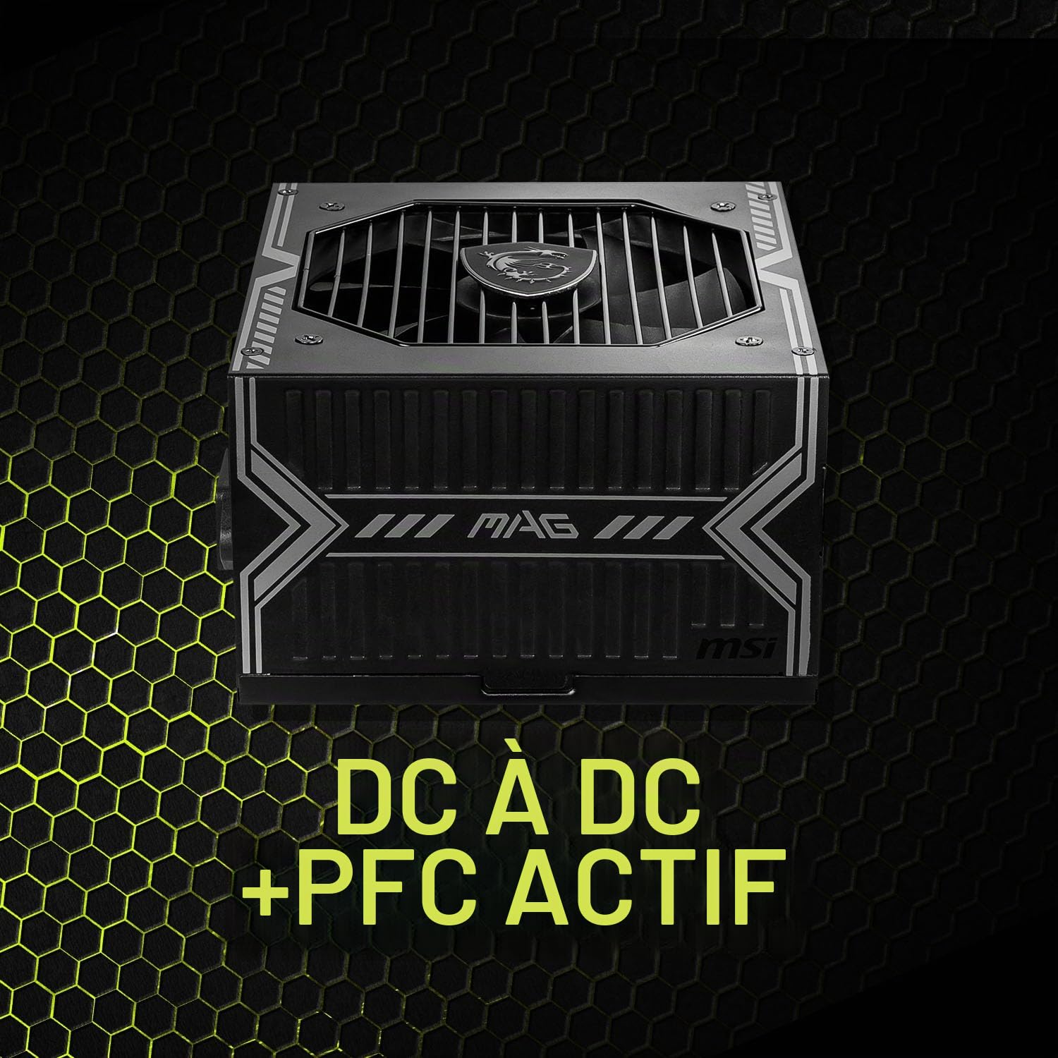 MSI MAG A750BE Bloc d'alimentation de Jeu - Certifié 80 Plus Bronze 750 W - Semi-modulaire - PSU ATX à Faible Bruit
