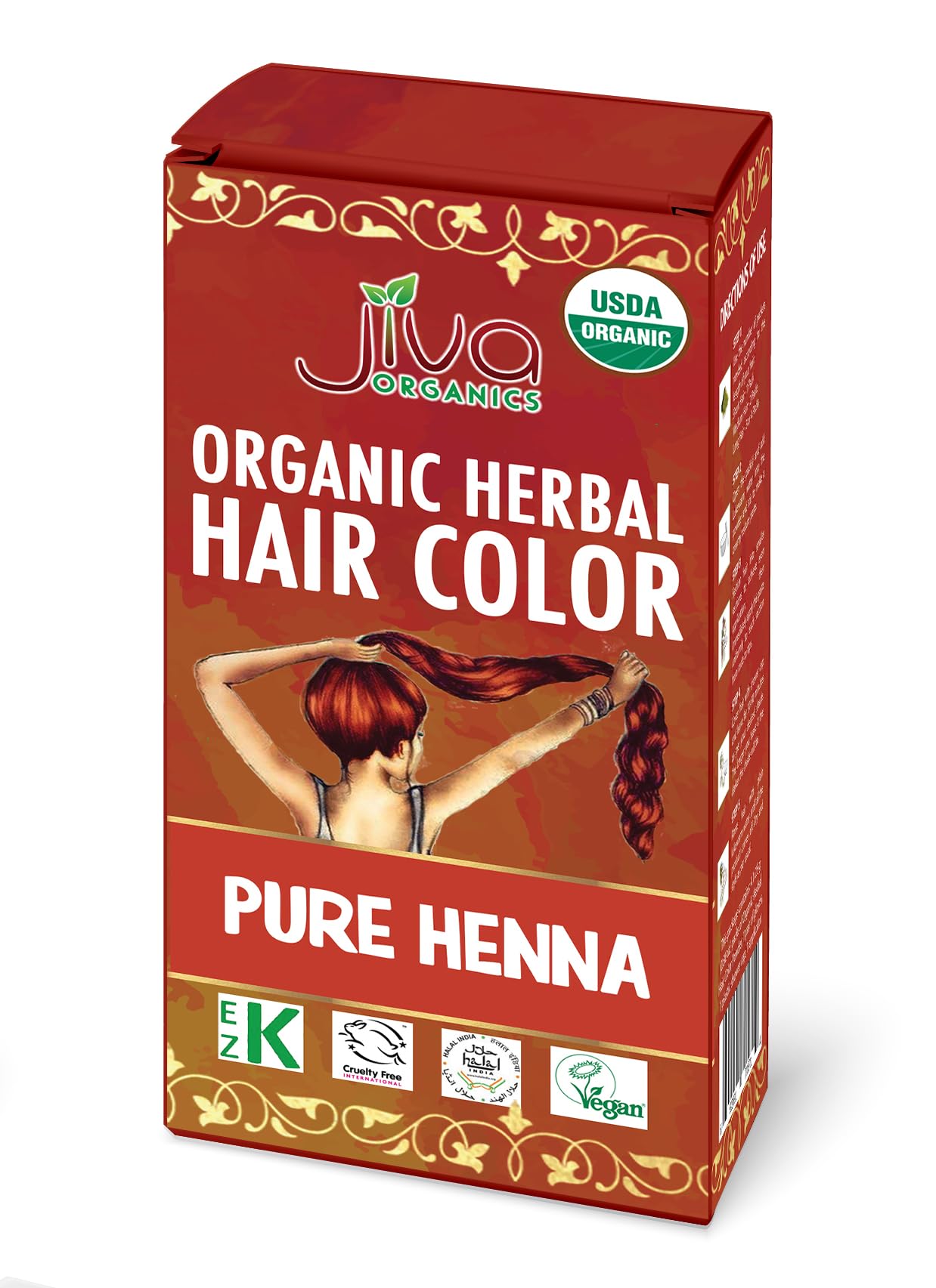 Amazon.com : Jiva Organic Henna Powder For Hair - 100% Pure