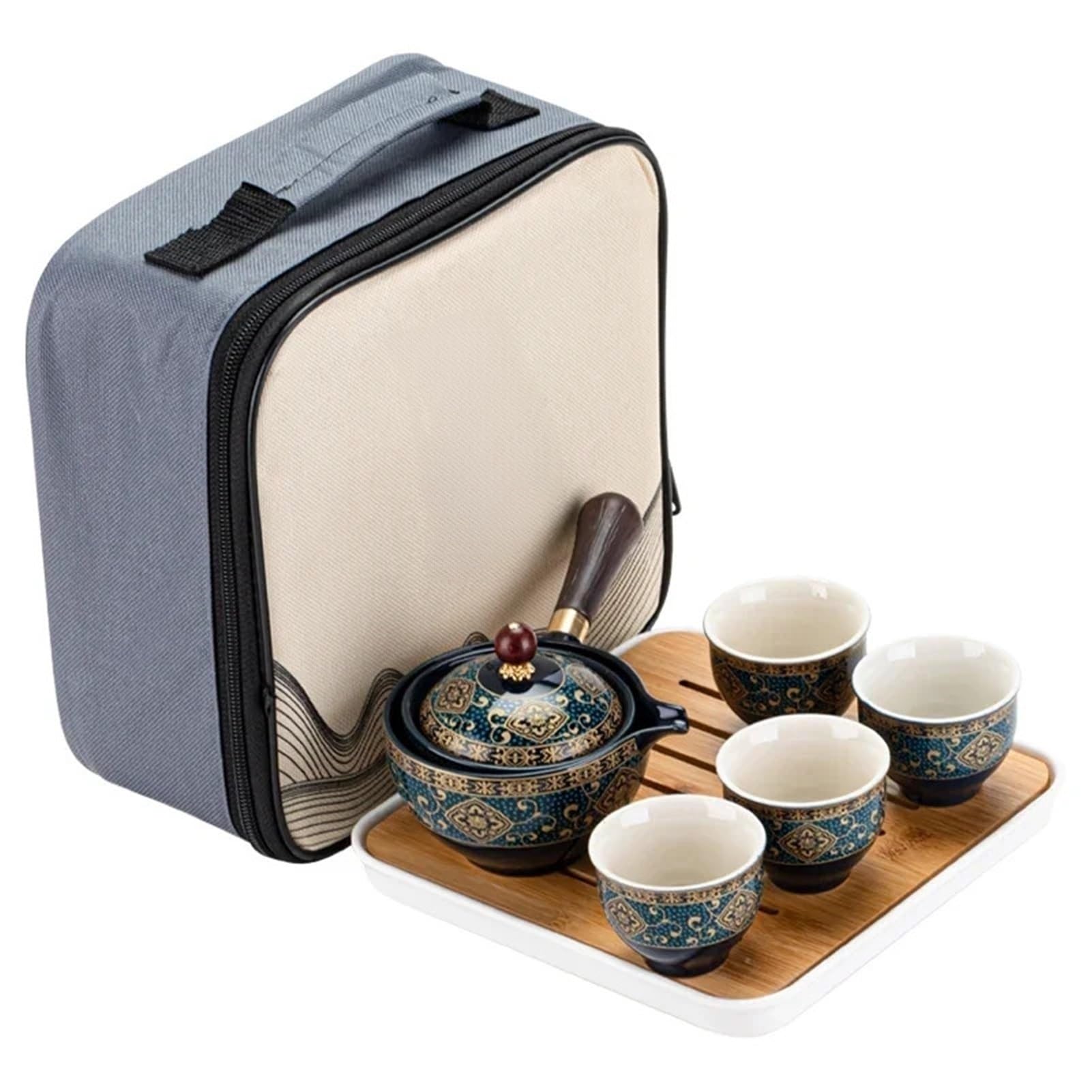 Reise-Teeset, Tragbare Reise-Schnell-Teetasse, Zuhause, Faule Brautasse, Unbeschwerte Teekanne, Automatisch