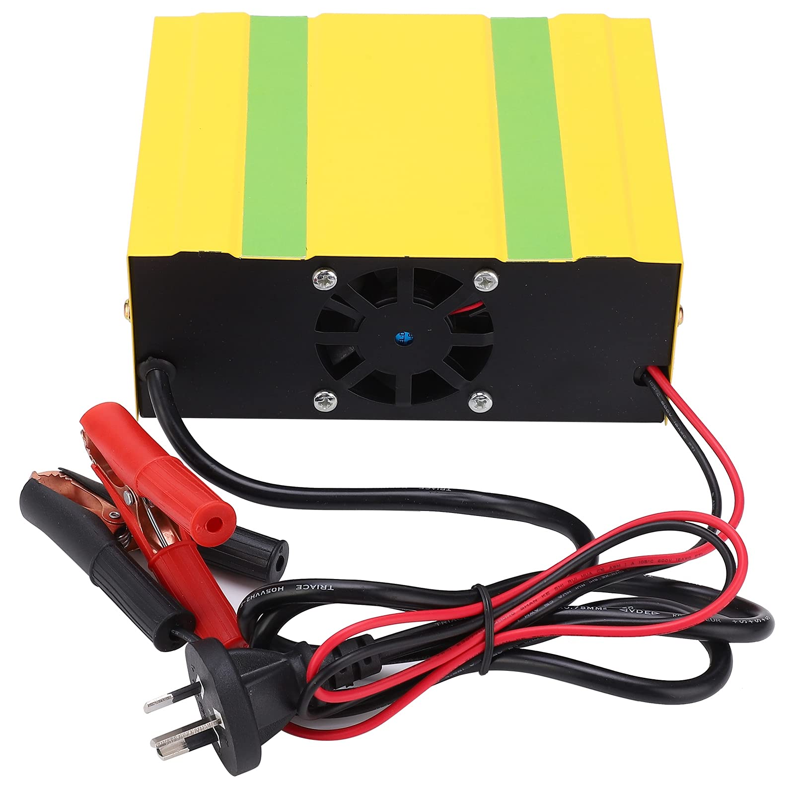 Eujgoov MF-2S Batterieladegerät, AC250V 220W Multifunktionaler Automatischer Intelligenter Batteriehalter für Auto(EU-Stecker)