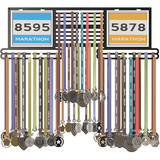 GLORY MEDAL HANGERS Medal Display - Black