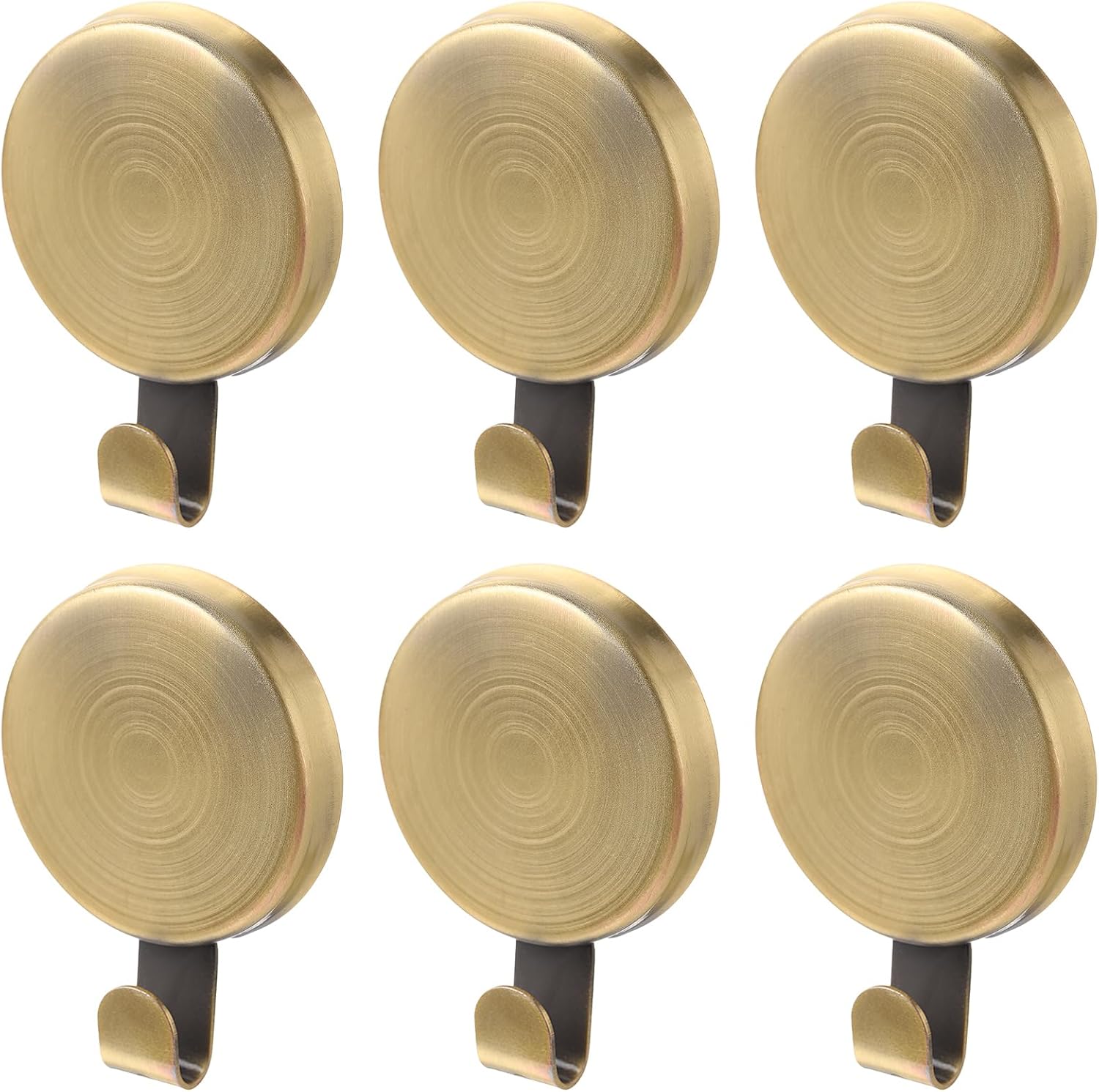 Jetec 3 Pcs Magnet Hooks Magnetic Wreath Hanger Wreath Holder for Fridge Refrigerator Metal Door Glass Door Surfaces Keys Office Home Kitchen Party Hanging Supplies Decoration(Gold,2.7 Inch)