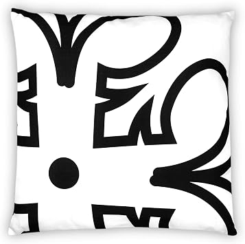 Seven20 Star Wars Large White Throw Pillow | Black Rebel Insignia Pattern Design | Water & Fade Resistant Fabric for Indoor & Outdoor Use | 25 x 25 Inches