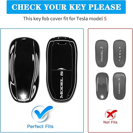 Amazon.co.jp: QBUC for Teslaキーフォブカバー キーチェーン付き 車の
