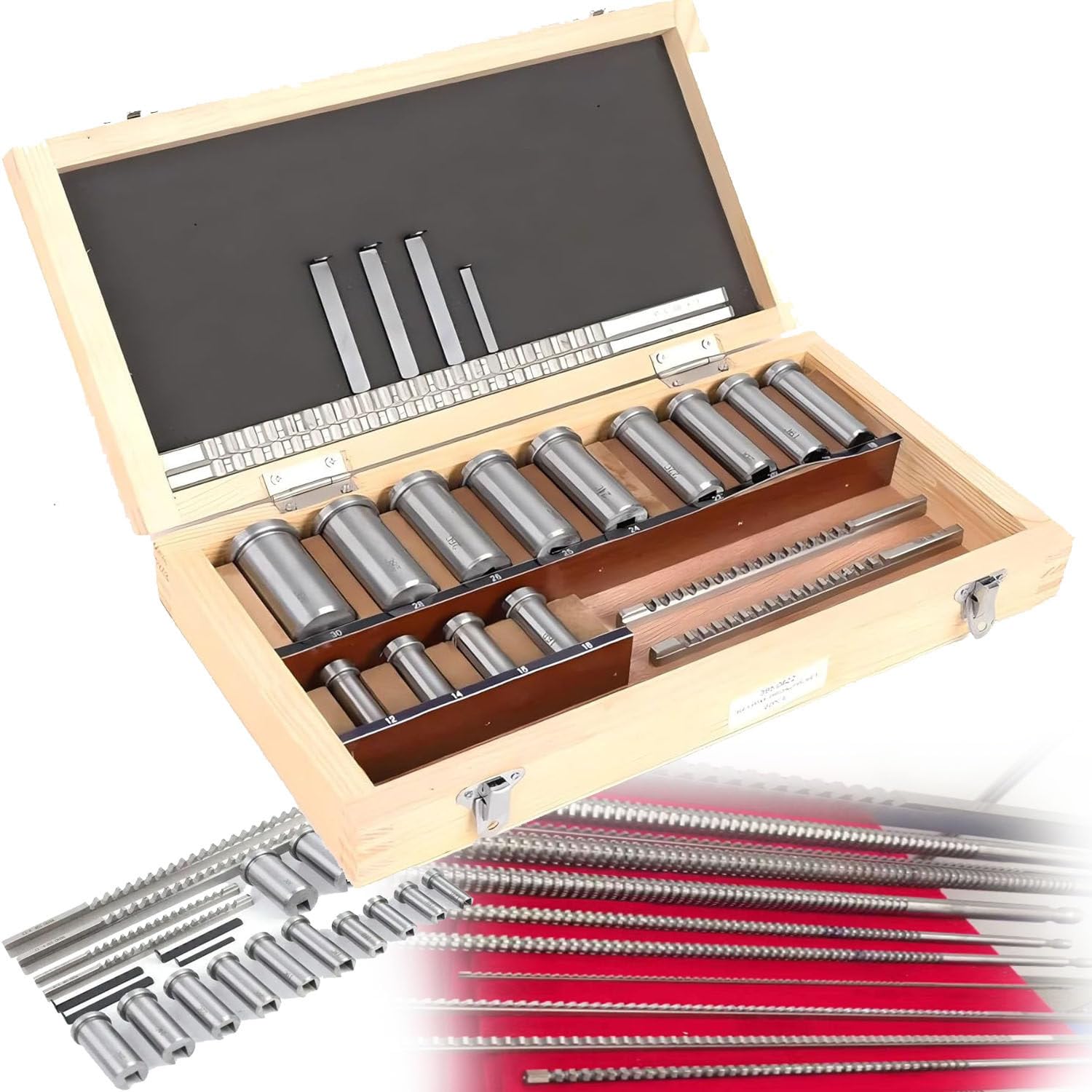 Kit broches de clavette 22 pièces avec cales de douille pour ateliers