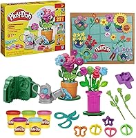 Play-Doh Flower Shop Playset: 27 Garden Tools, Kids Flower Making Kit, Pretend Florist Sensory Play for Ages 3+