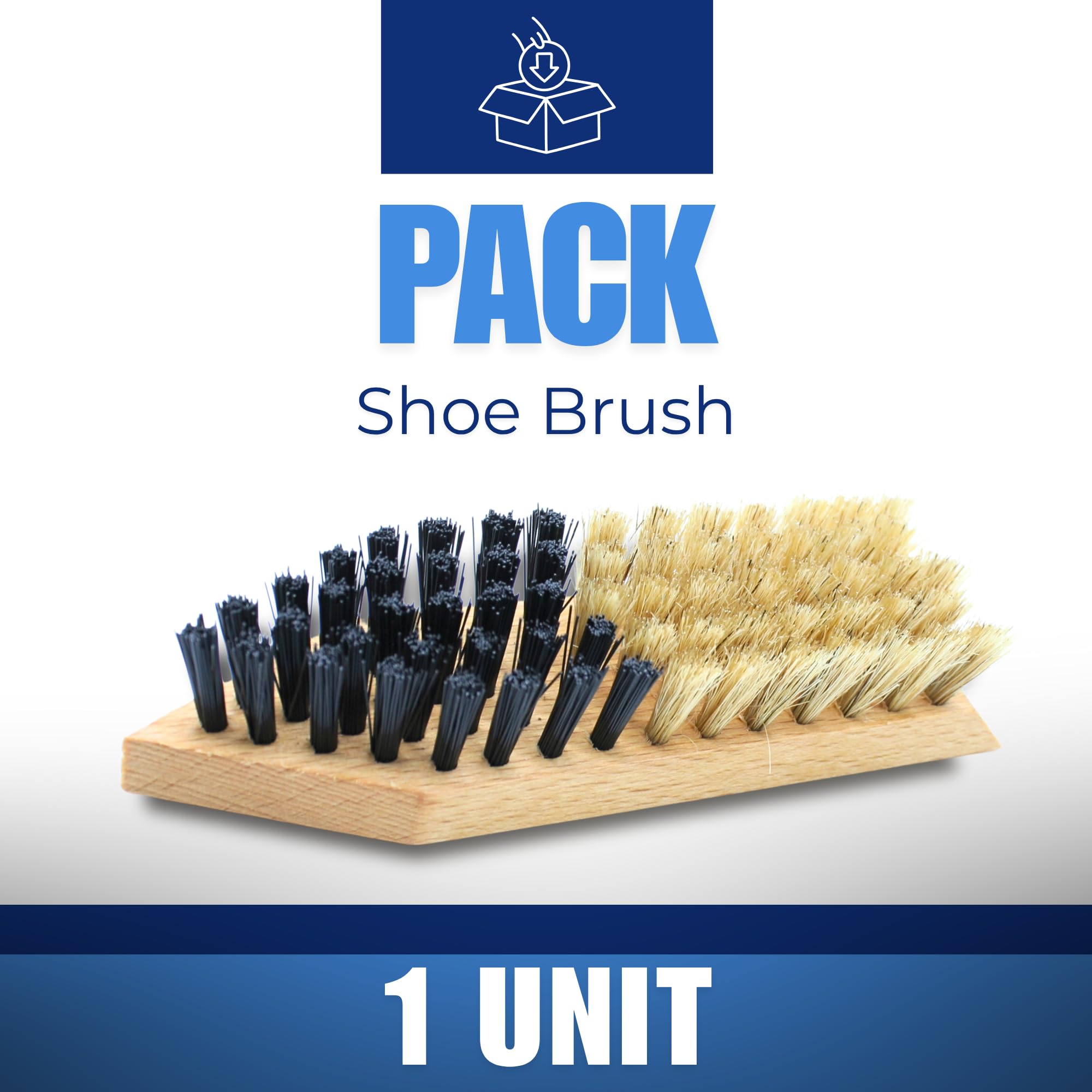 DOJA Barcelona Brosse À Chaussures Efficace et Durable avec Design Ergonomique - Nettoyage Chaussure Dotée de Fibres Résistantes pour Un Entretien Soigné - Brosse À Saleté et Bois