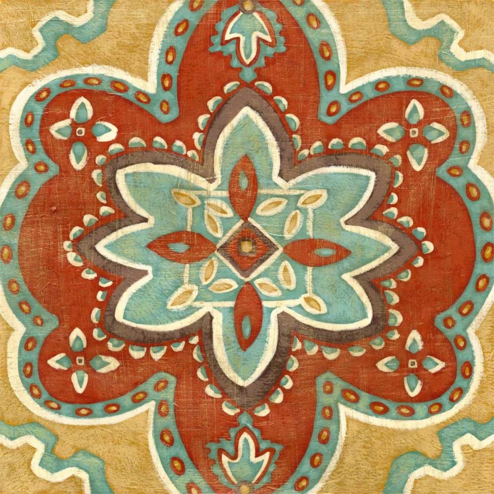 Feeling at home Image on ROLLED CANVAS Small Turkish Spice III Zarris Chariklia - World Culture square Art print Decorative World Bazaar Global Ethnic Design Turki Canvas fine 6_X_6_in