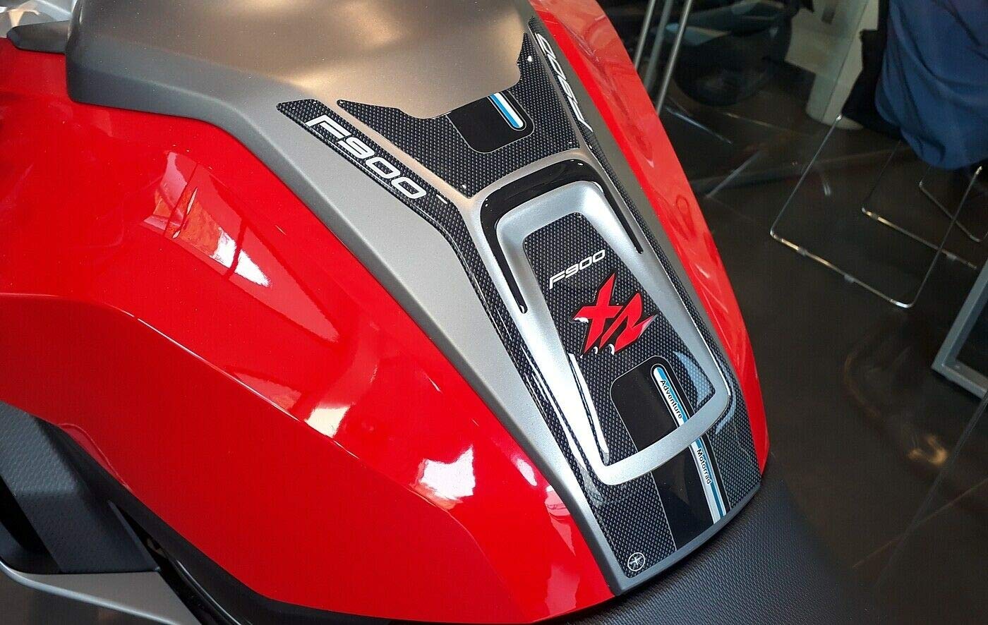 labelbike - Autocollant 3D Moto Réservoir Protection et Décoration en Résine Compatible avec BMW F900XR