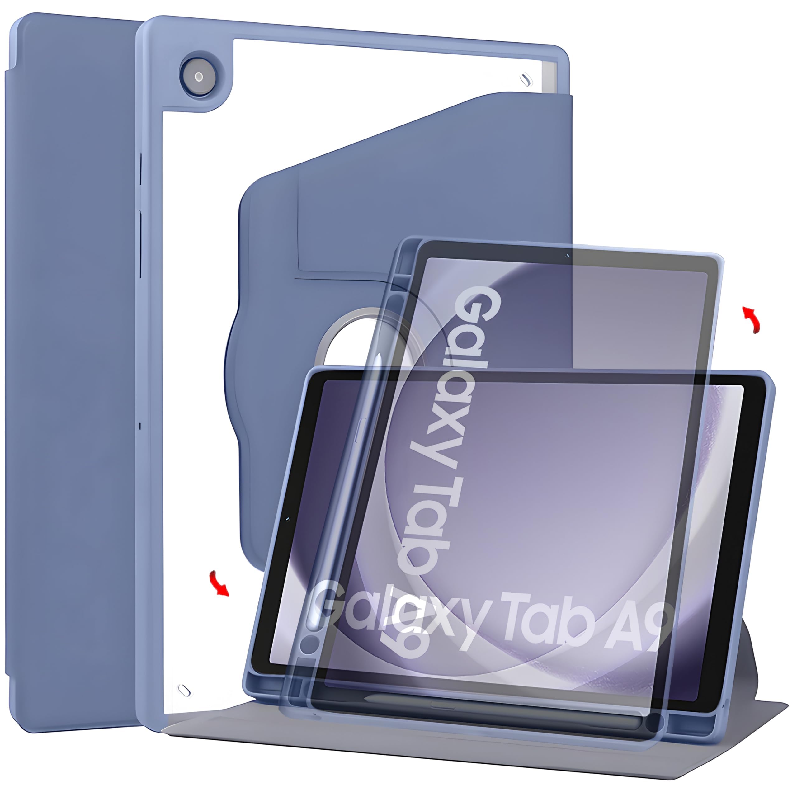 ProElite Cover for Samsung Galaxy A9 8.7 inch Cover Case, 360 Degree Rotatable Smart Flip Case Cover for Samsung Galaxy Tab A9 8.7 inch Transparent Back with S Pen Holder, Lavender (B0CR41DX8S) Amazon Price History, Amazon Price Tracker