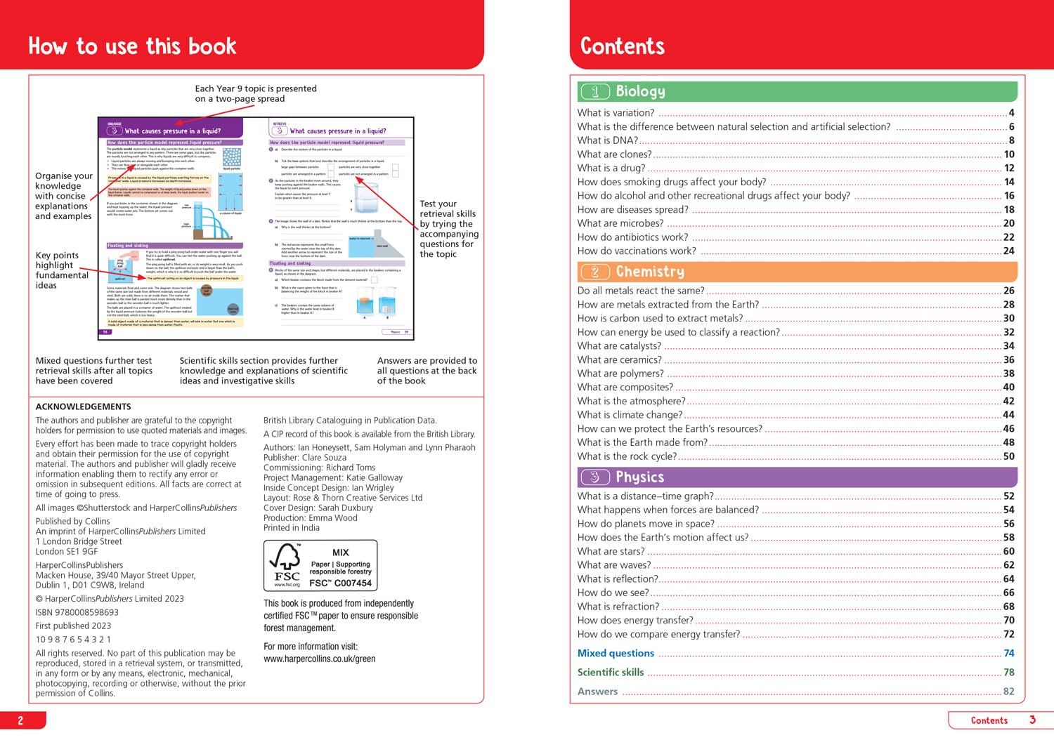 KS3 Science Year 9: Organise and retrieve your knowledge: Ideal for Year 9
