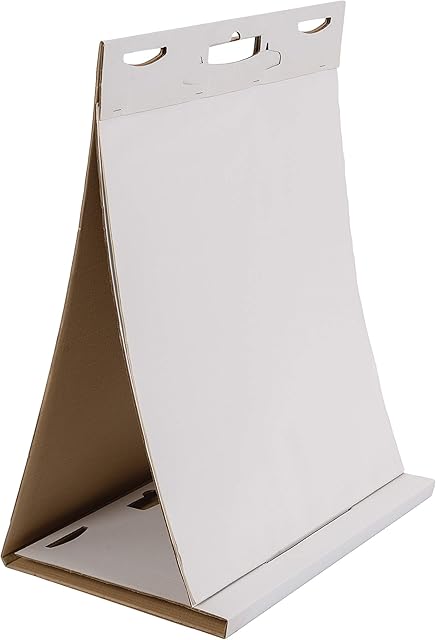 BoardsPlus Tabletop Self Stick Flipchart Pad, 70 gr/sqm Paper, 20 sheets per pad, 58,5 x 50 cm