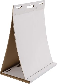 Tabletop Self Stick Flipchart Pad, 70 gr/sqm Paper, 20 Sheets per pad, 58,5 x 50 cm