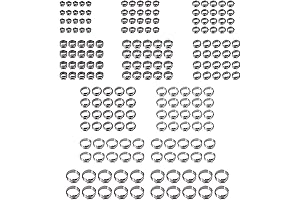 200-Piece Oetiker Clamps Stainless Steel Hose Clamp Clip