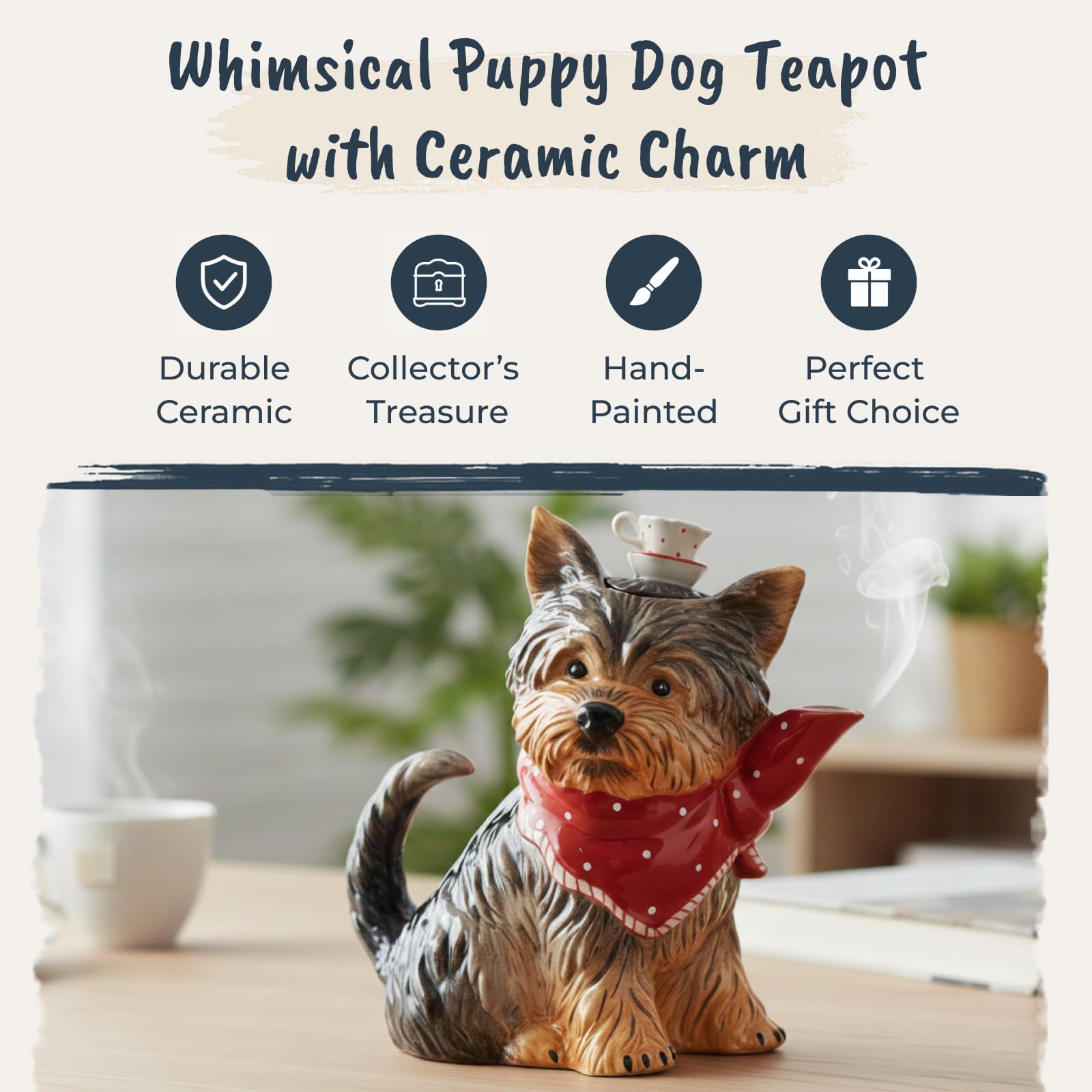 Amazon | Blue Sky Clayworks 18186 ルビー ヨークシャーテリア 子犬