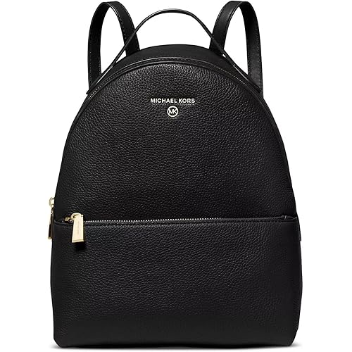 Michael Kors Valerie Medium Logo Backpack (Black)