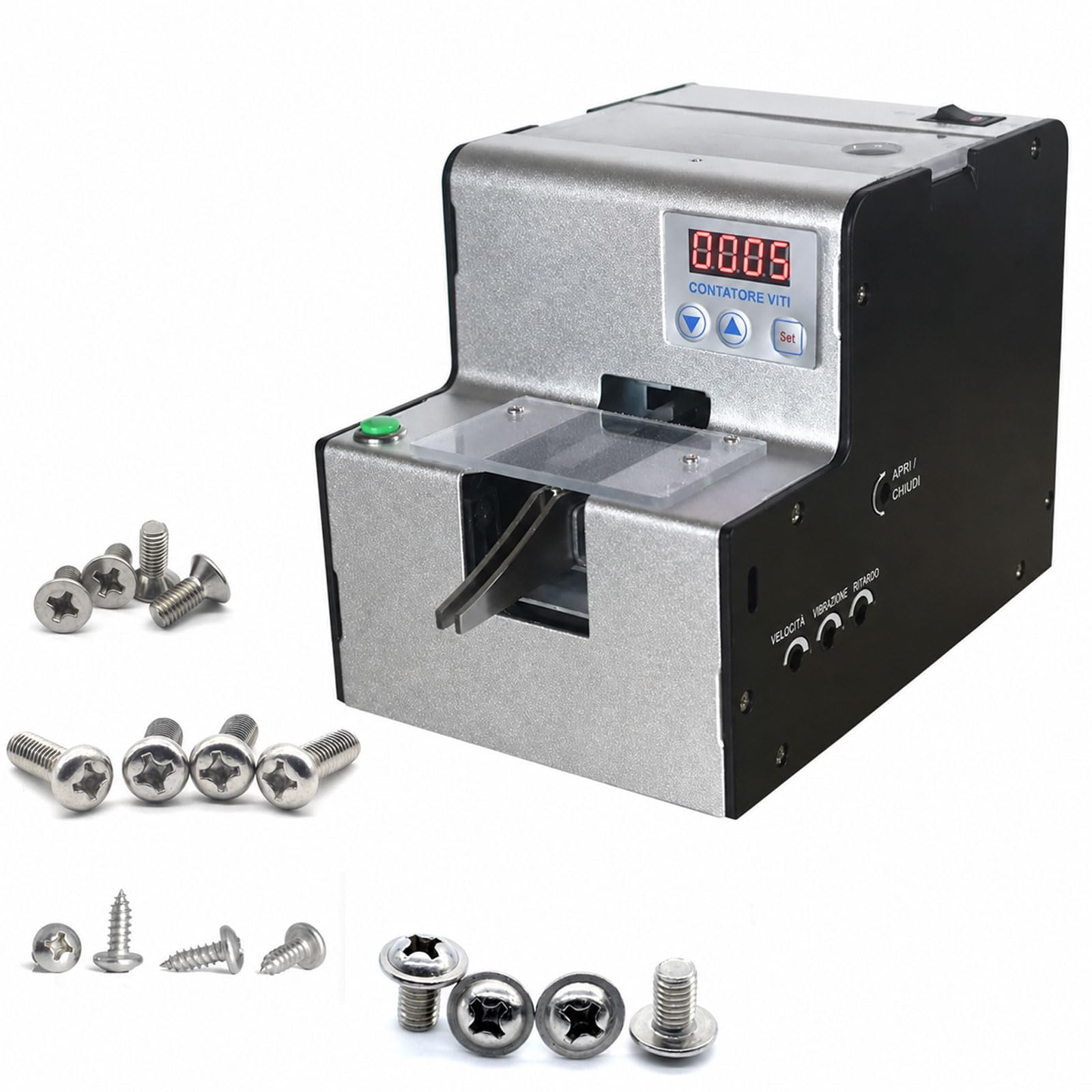 Macchina Contaviti Digitale, Contaviti Automatico, Contaviti Portatile Regolabile Da 1-5 Mm, Impostabile 0-9999, Per Testa Tonda, Testa Piatta, Viti Con Distanziali