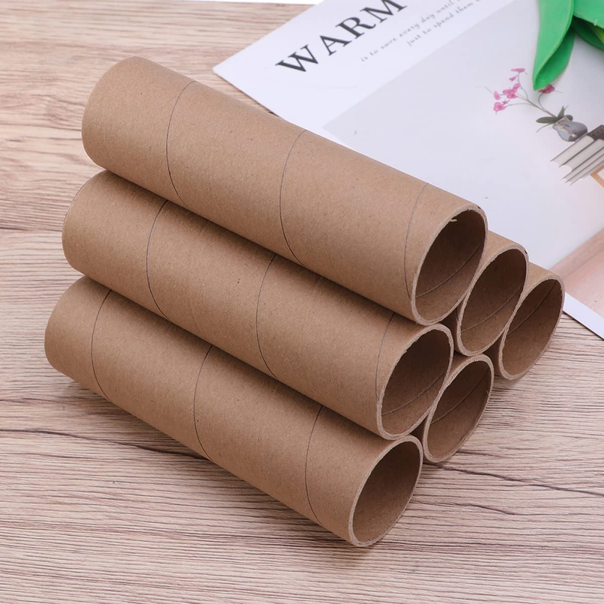 EXCEART 30 Pièces Tubes d'Expédition en Carton Kraft Ronds pour Artisanat et Affiches