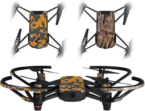 Skin Wrap 2Pack para DJI Ryze Tello Drone wraptorcamo Vieja Escuela camuflaje naranja Drone No Incluidas