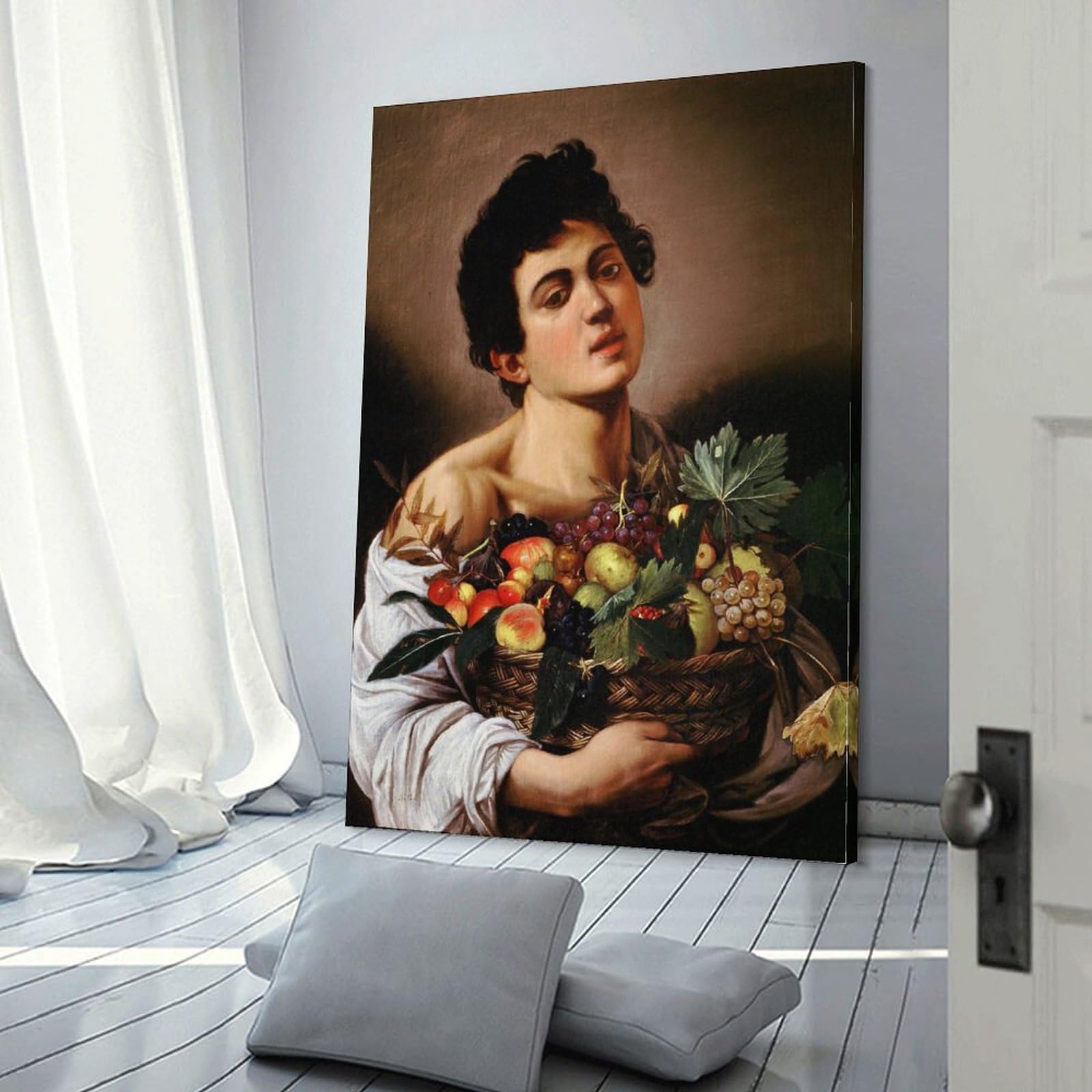 Amazon.co.jp: Caravaggioカラヴァッジョ 《果物籠を持つ少年》 アート