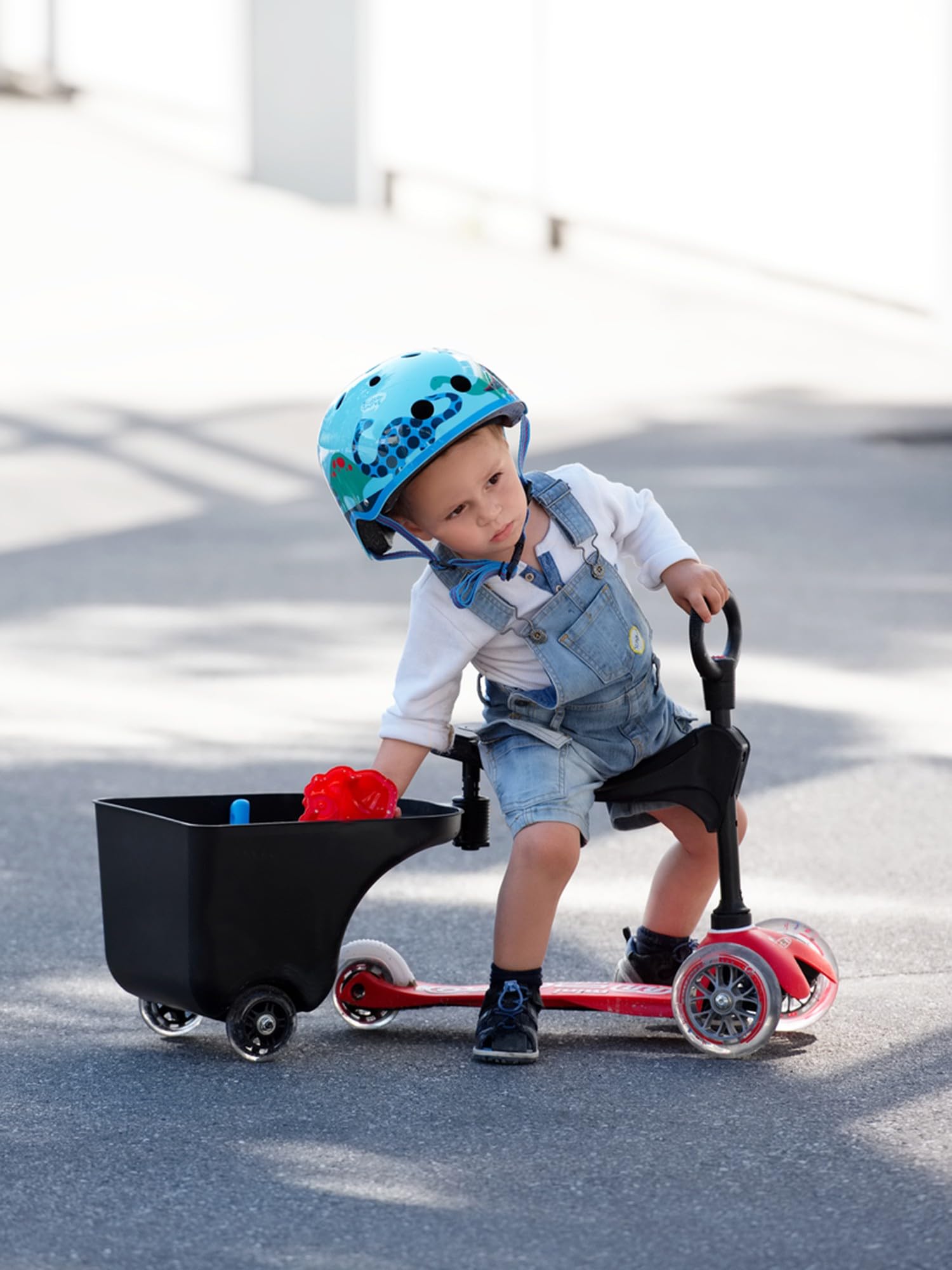 Micro Mobility Unisex Jugend Micro Anhänger, schwarz, OS