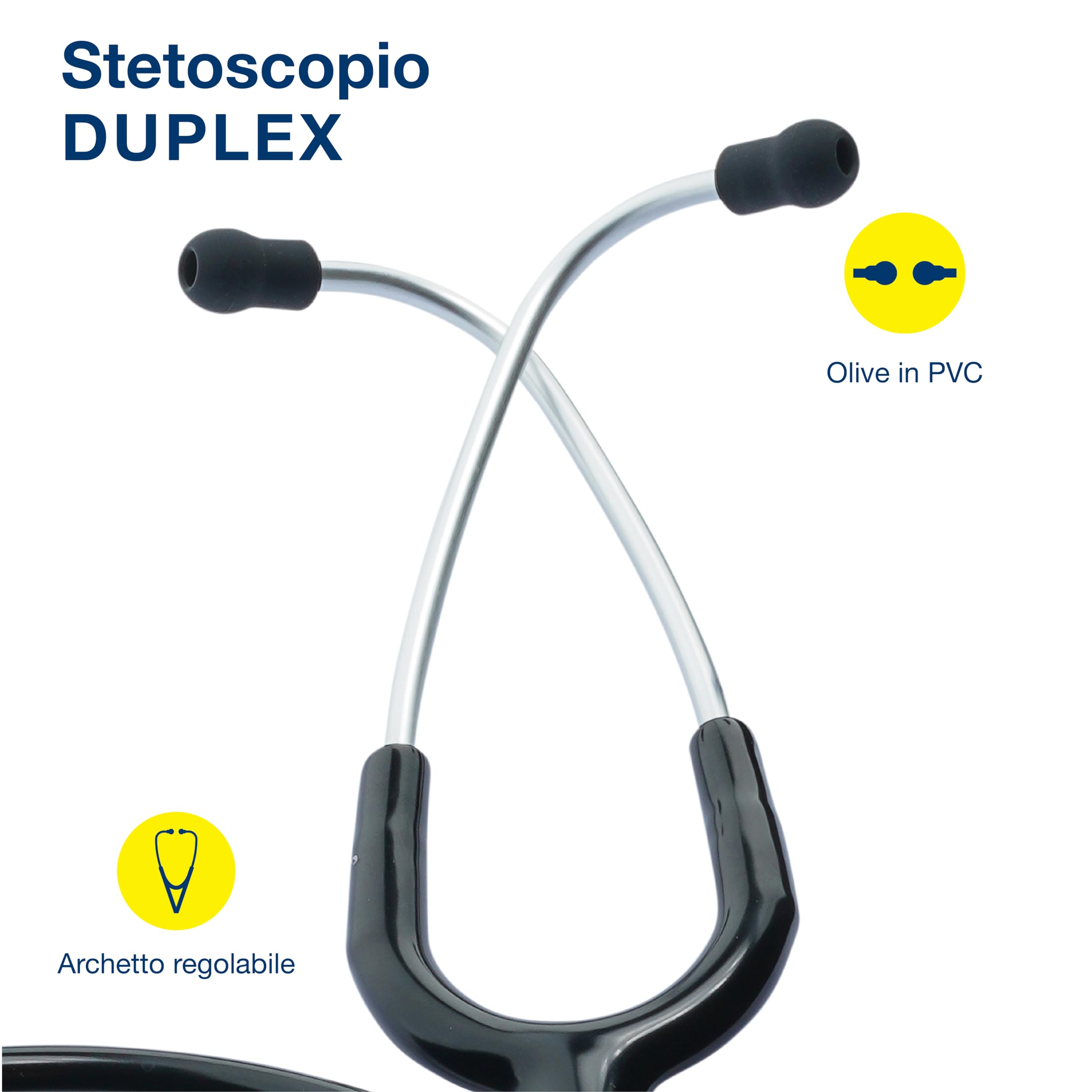 Riester 4001 – 01 – Duplex estetoscopio, aluminio, verkaufsfördernder del paquete, Negro