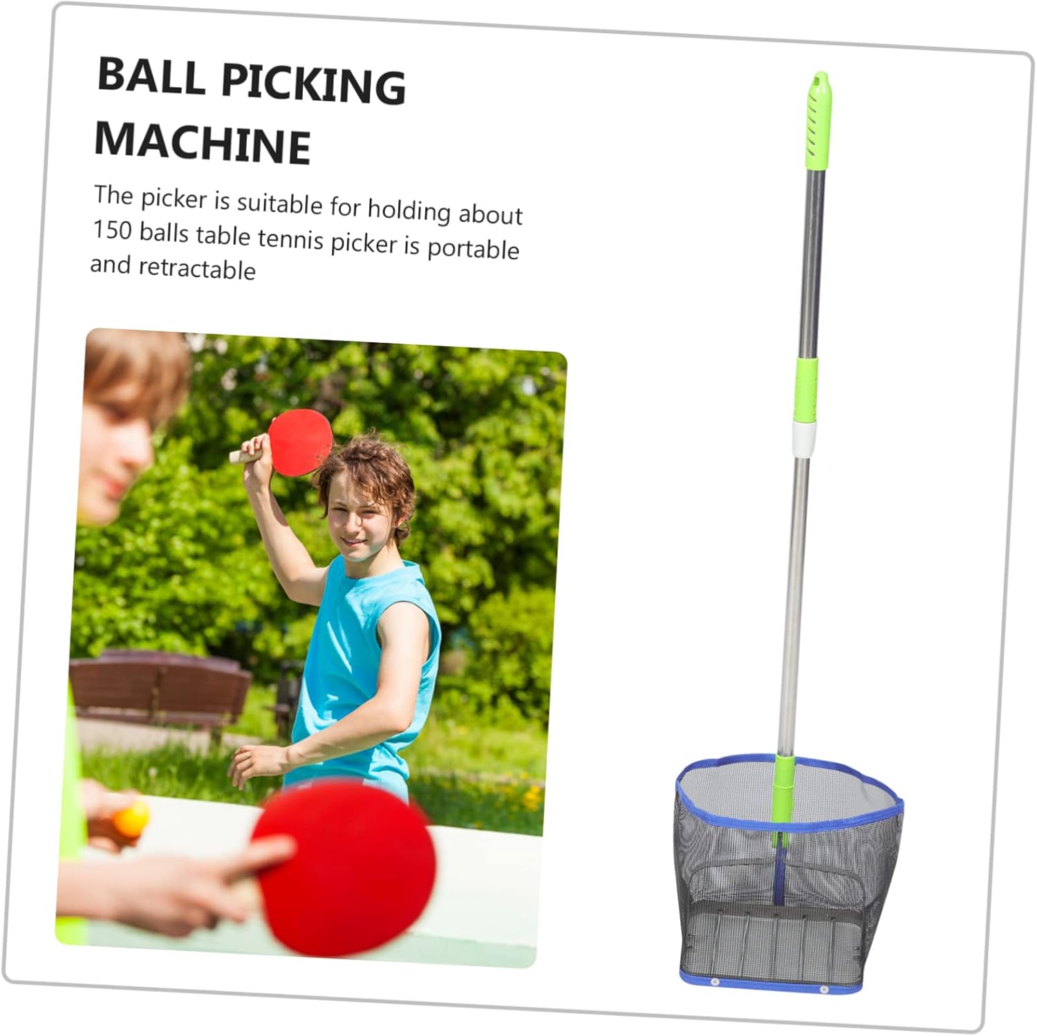 1pc Portable Table Tennis Ball Picker and Retriever for Efficient Ball Collection Convenient Tool for Players and