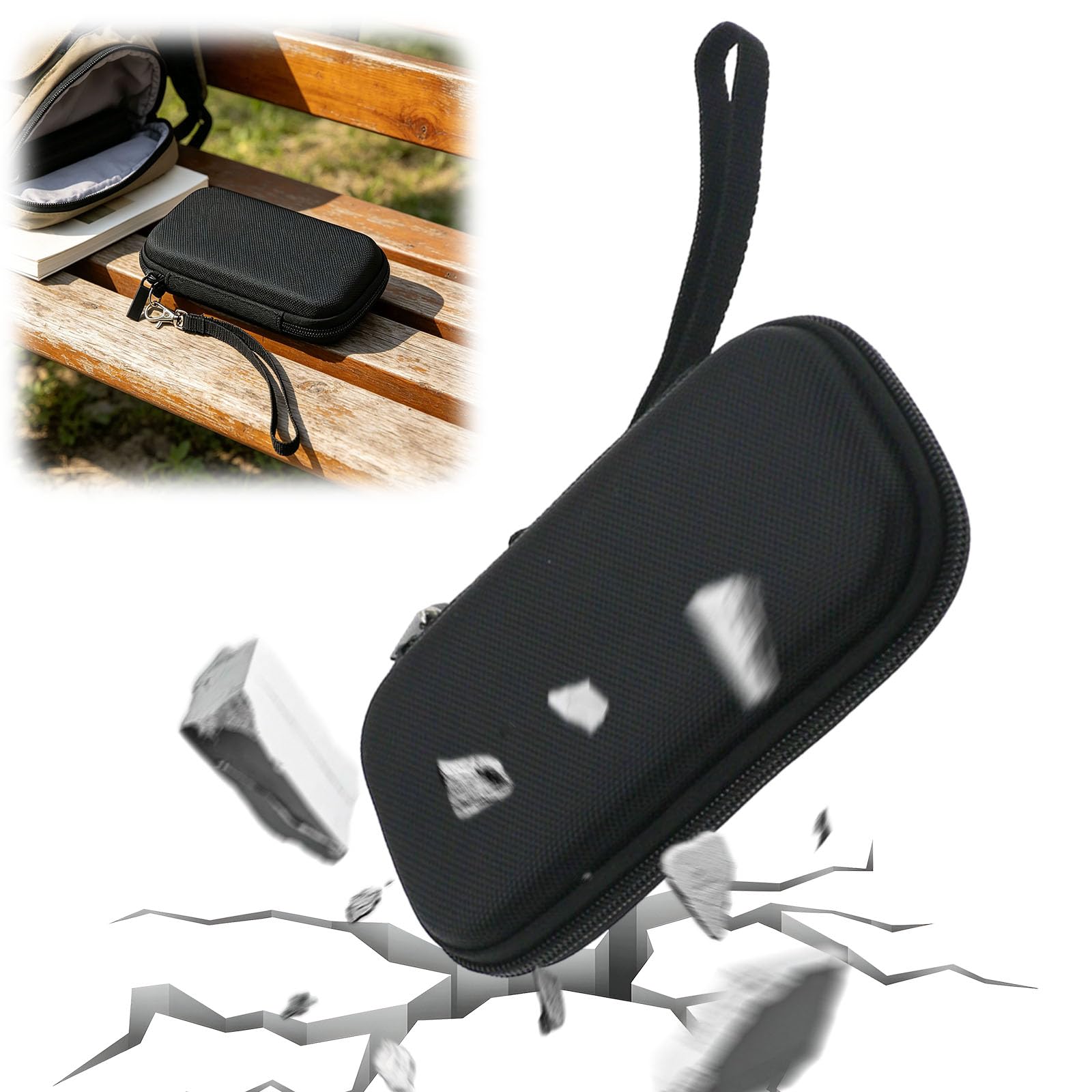 Funda protectora de EVA para S80 S85Pro Translator, carcasa rígida con correa de mano y cremallera, bolsa de almacenamiento portátil, Paquete de 10, Bolso de mano