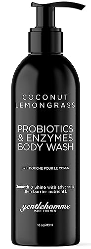 Miniatura 1 de Probiotic Body Wash para hombres - Enzimas y probióticos naturales - Ingredientes orgánicos y naturales - acné psoriasis rosácea - 16 fl oz