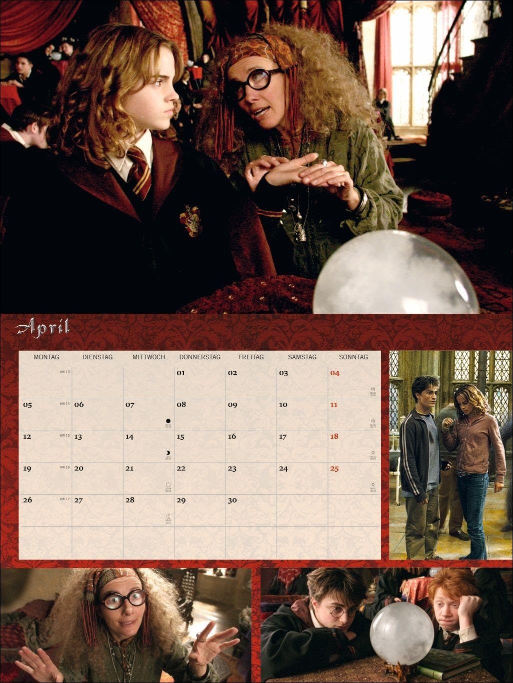 Harry Potter Broschur XL Kalender 2027: Wandkalender mit fesselnden Filmszenen aus den Harry Potter-Filmen. Broschürenkalender 2027 mit Poster zum Heraustrennen.