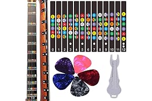 Guitar Fretboard Markers with Radiant Phosphorescent Glow