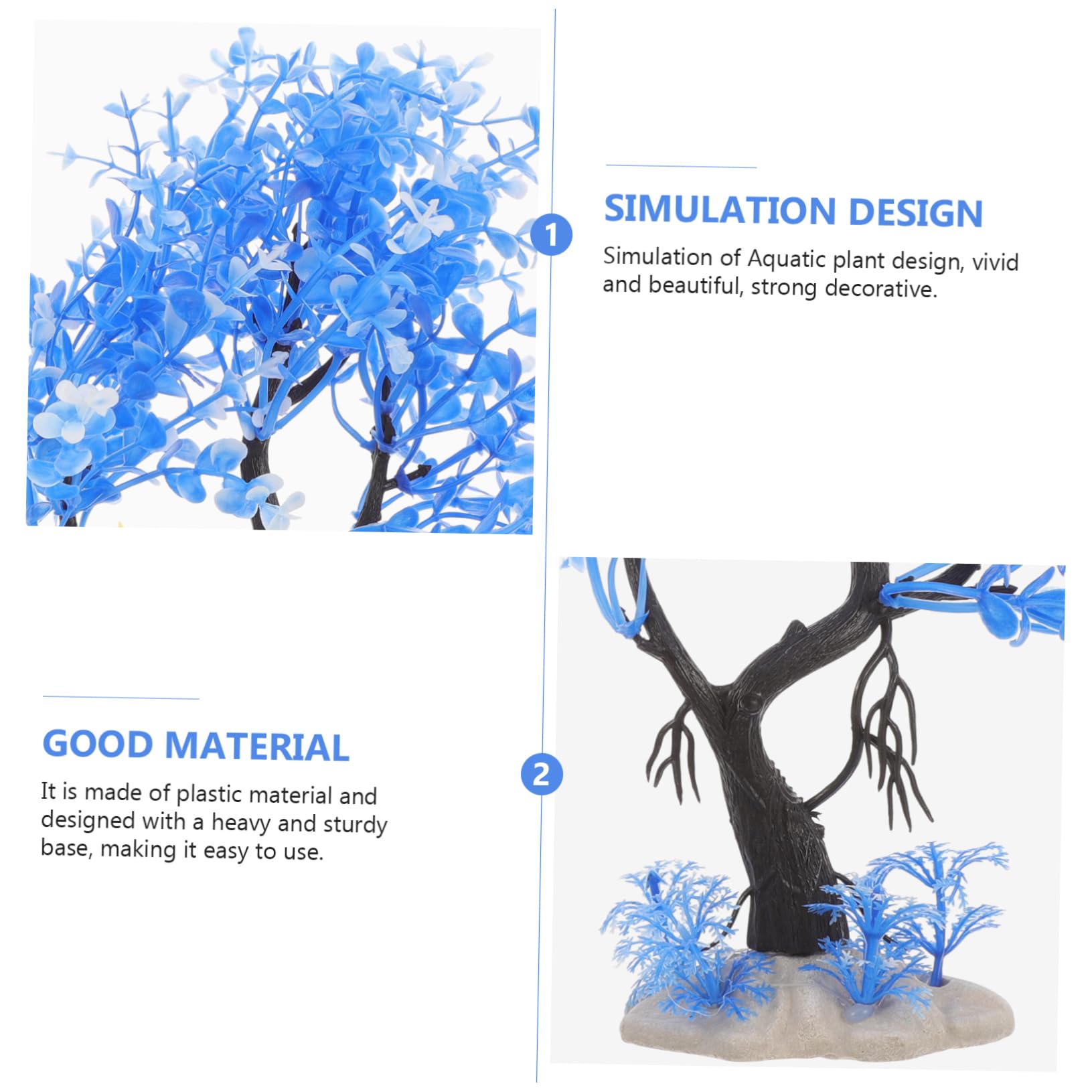 Alipis 3 Set Piante Artificiali Per Decorazioni Realistiche Per Serbatoio Accessori Per Layout Acquatici Per Rettili 7 Pezzi*3