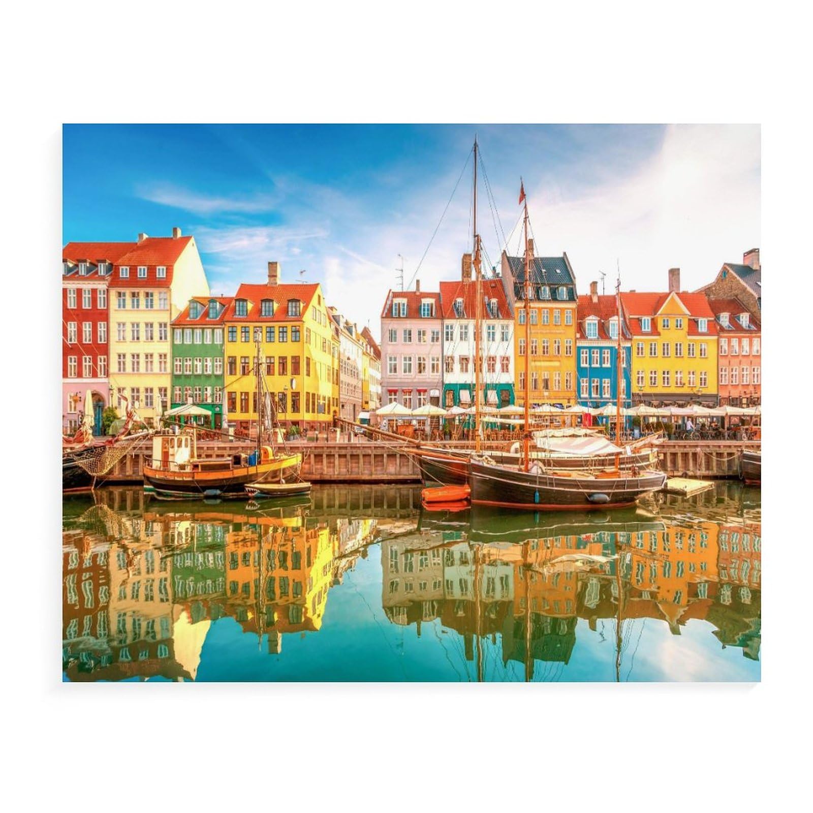 Jigsaw Puzzle 1000 Pieces,Nyhavn Copenhagen,Kids Art For Adults Children Games Educational Toys(38x26cm)-68 — image 1