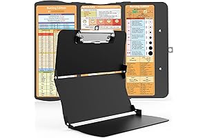 Foldable Clipboard in Black: Nursing Essential for Students and Professionals