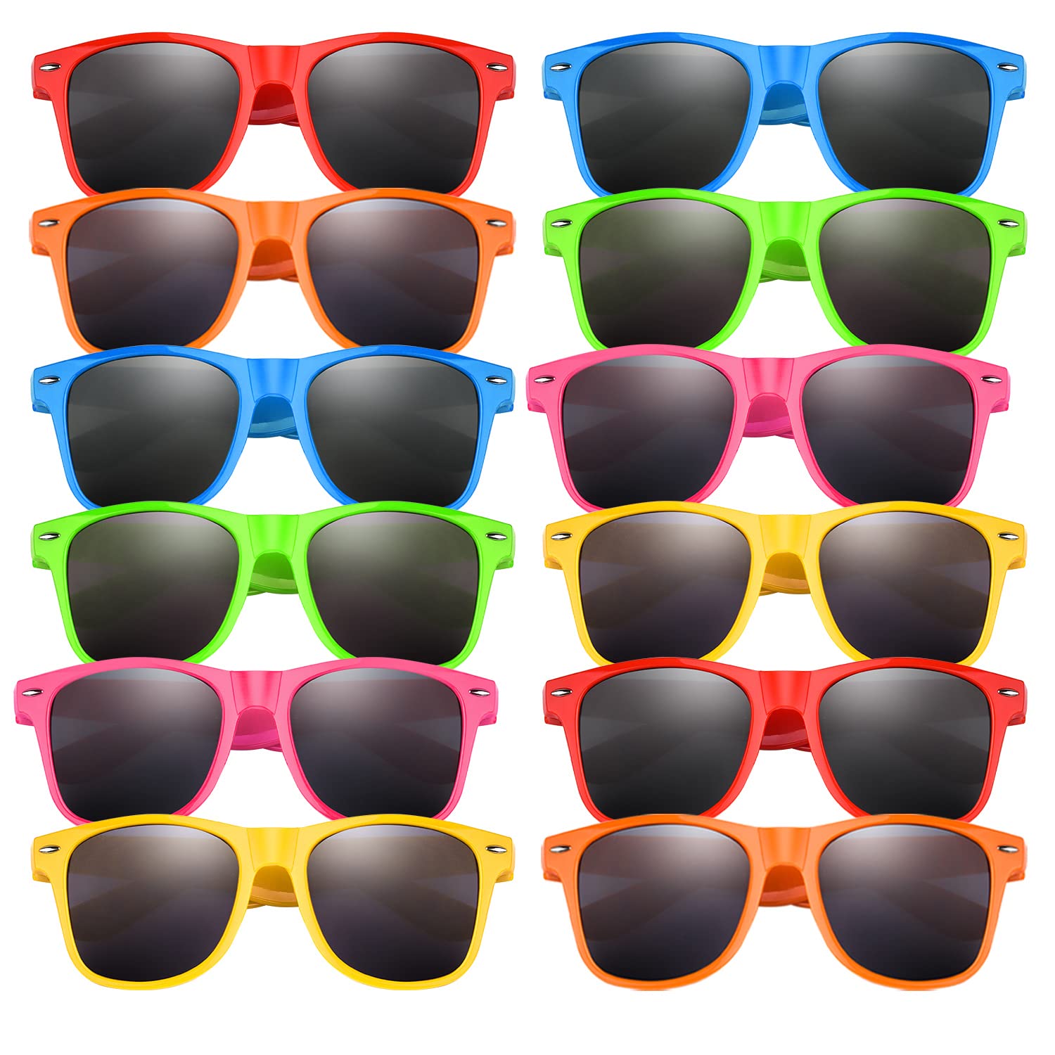 ELECLAND Kids Sunglasses Bulk Neon Color Party Favors for Summer Party Pool Party Birthday Goody Bag Fillers Supplies