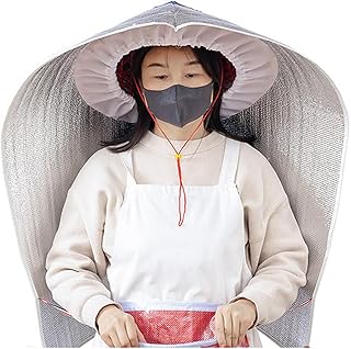 Sombrilla unisex para trabajo al aire libre con capa para bloquear eficazmente el viento y la lluvia y proteger el cuerpo, color rosa