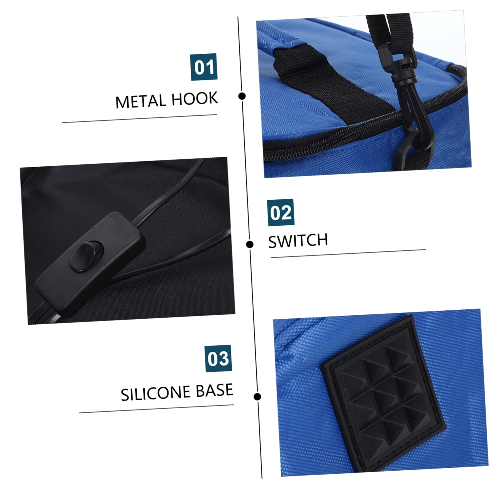Bolsa Térmica Portátil Para Coche Con Calentador Rápido y Aislamiento Bolsa De Almuerzo Con Correa Compacta y Ligera Para Alimento y Bebida Viaje