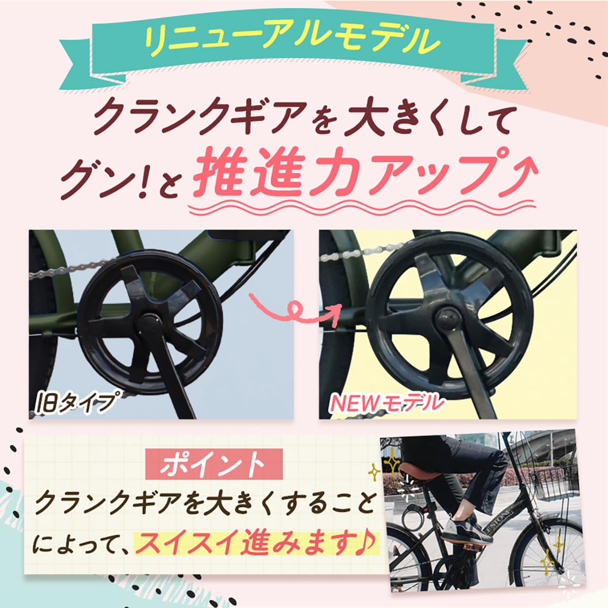 Amazon | THREE STONE 折りたたみ自転車 自転車 20インチ P-008 シマノ