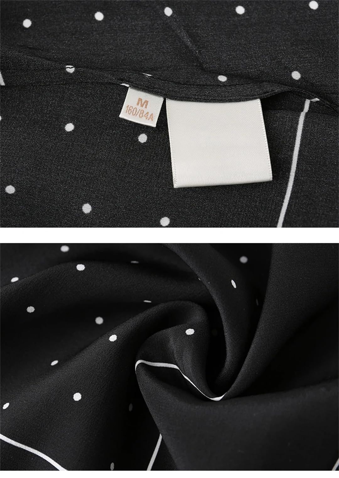Disimlarl Camicie da donna in seta a maniche lunghe con risvolto Slim Stripe Print Bluse Button Office Lady Camicia casual