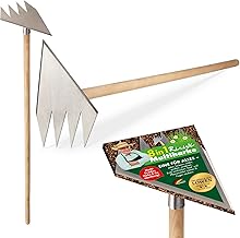 RUWI Hacke 8in1 | Fugenreiniger - Gartenwerkzeug - Hacke Garten - Gartenhacke - Harke - Grubber - Sauzahn - Unkrauthacke - Gartenharke - Pflanzlochbohrer (Multiharke 8-in-1 OHNE Stiel (nur Aufsatz))