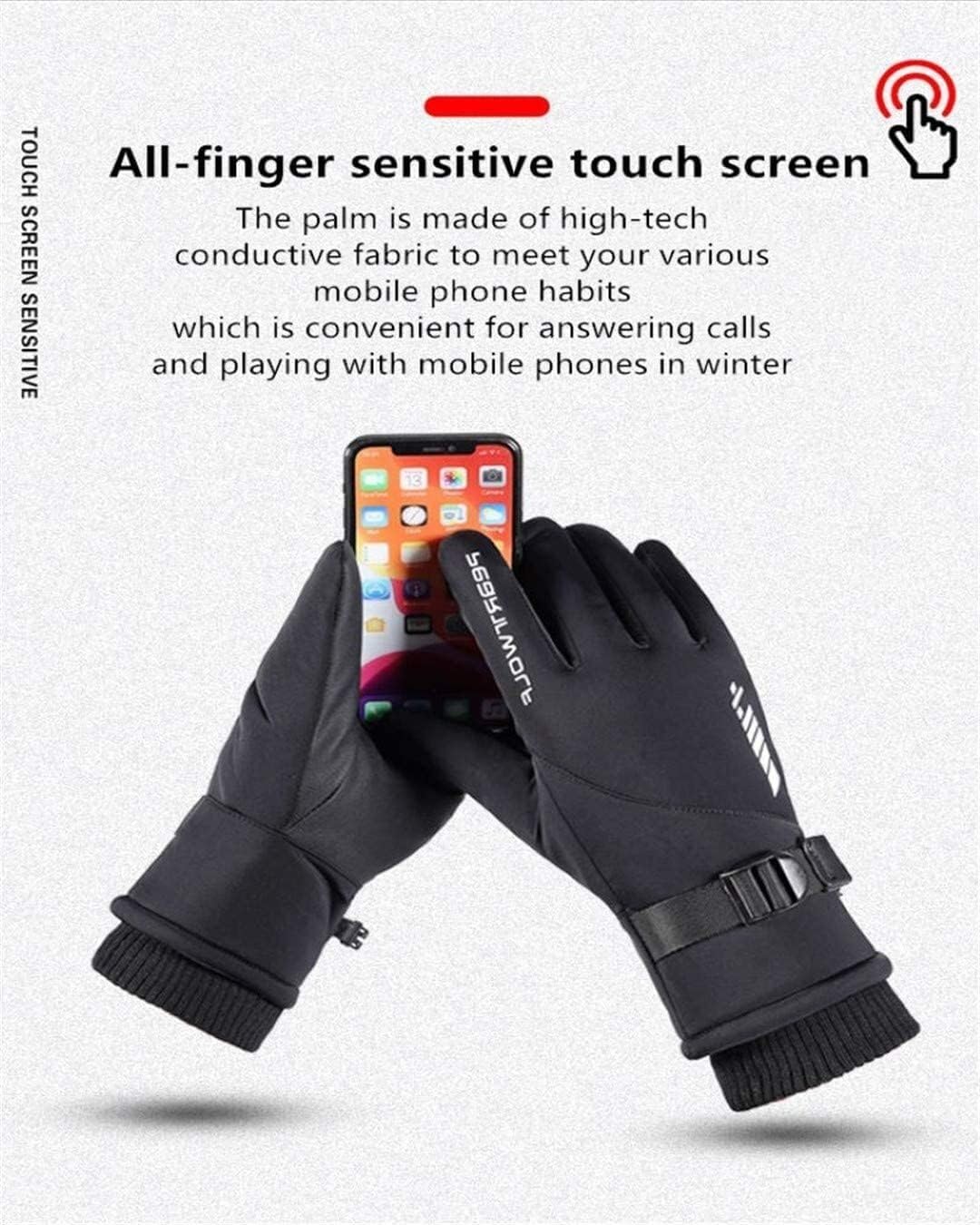 Guantes de Ciclismo Guante Guantes para Deportes Al Aire Libre Pantalla Táctil Polar Cálido Impermeable Motocicleta Guantes Deportivos