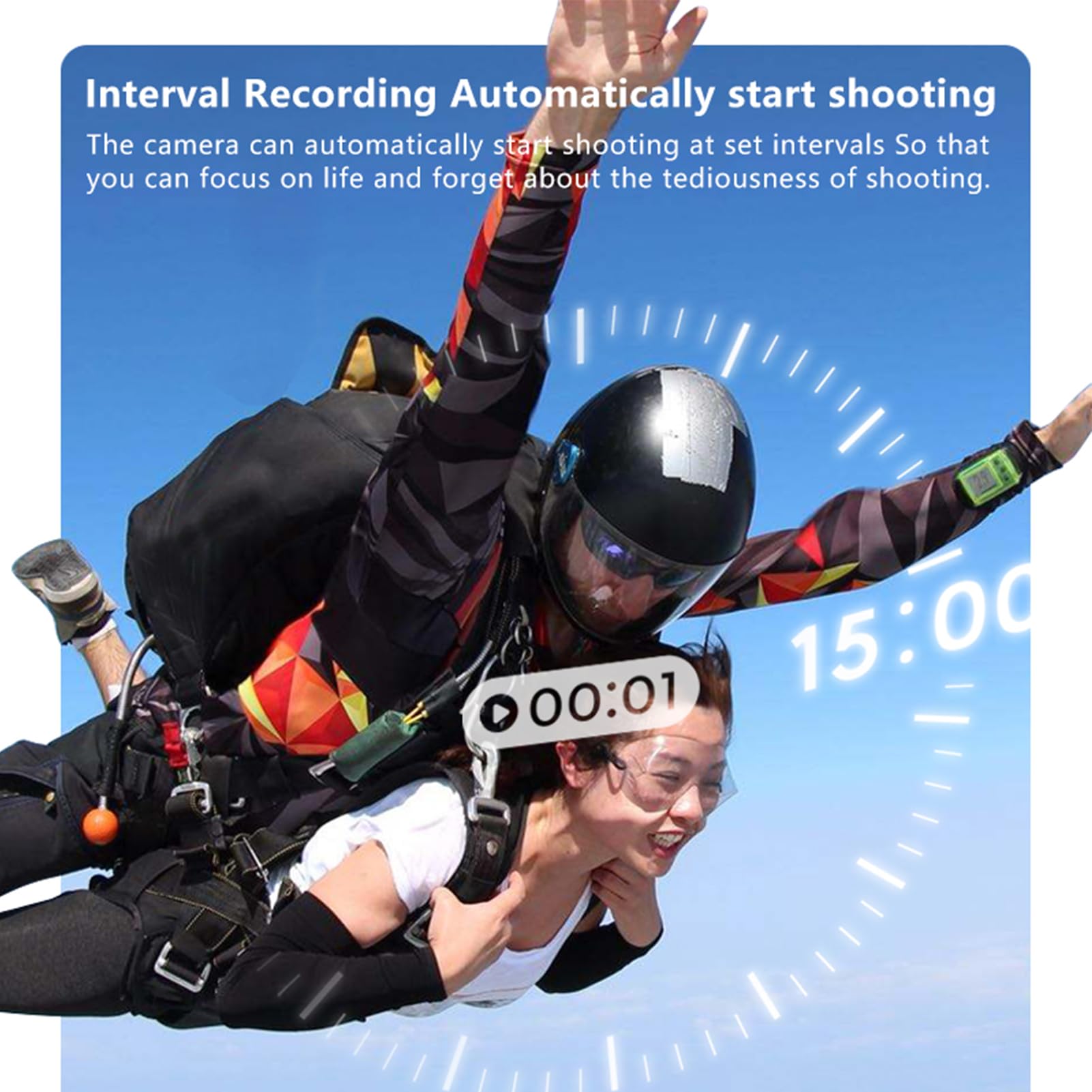 Mini Rotate Body Camera 1.47 Inch HD Screen, Thumb Camera 2.7K 180° Lens Angle, Portable Camcorder Mount Anywhere for Work Travel Sport Recording (Black)