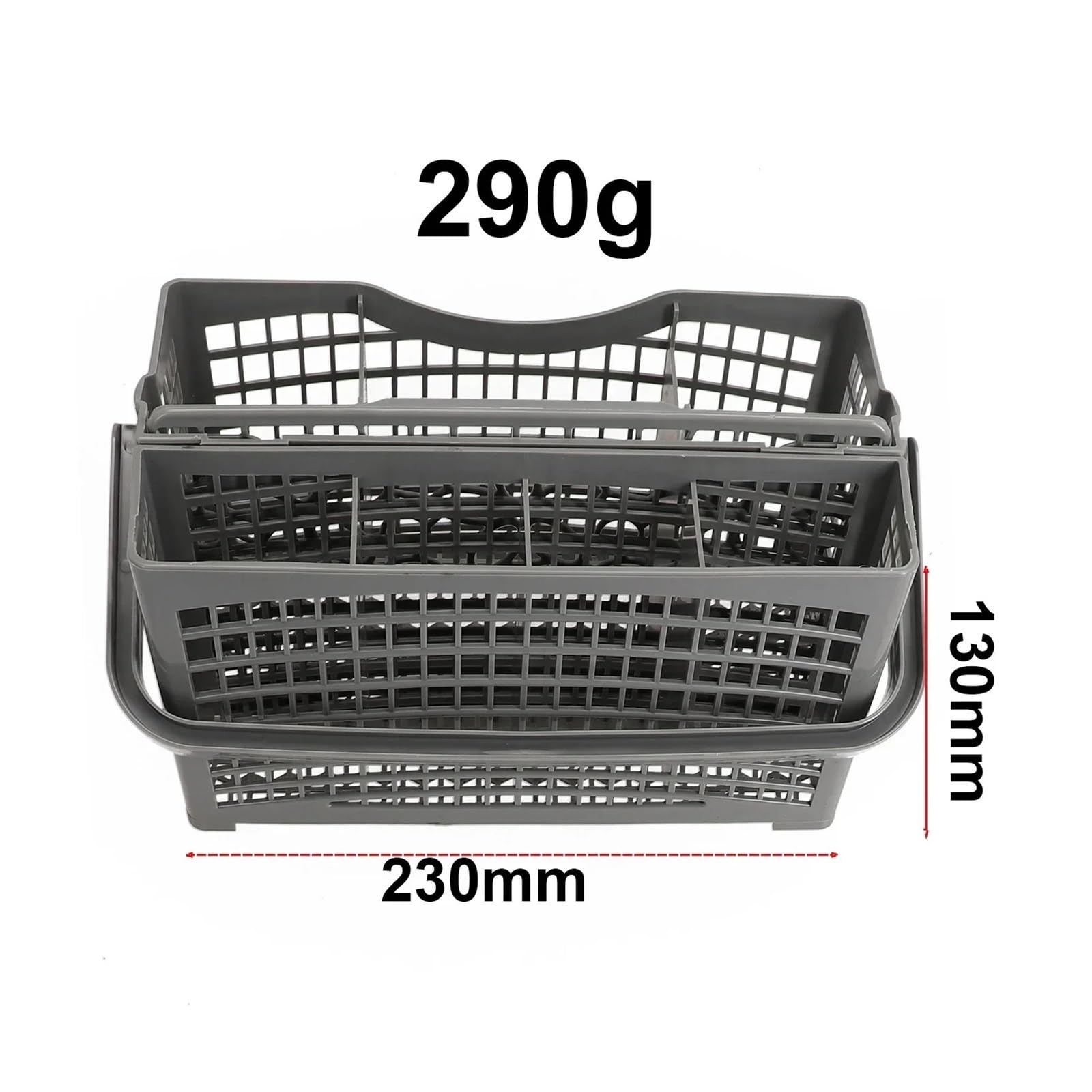 Panier à couverts universel durable pour Juno et la plupart des lave-vaisselles – Design gris pour un rangement efficace des ustensiles et une organisation de la cuisine, accessoire idéal pour