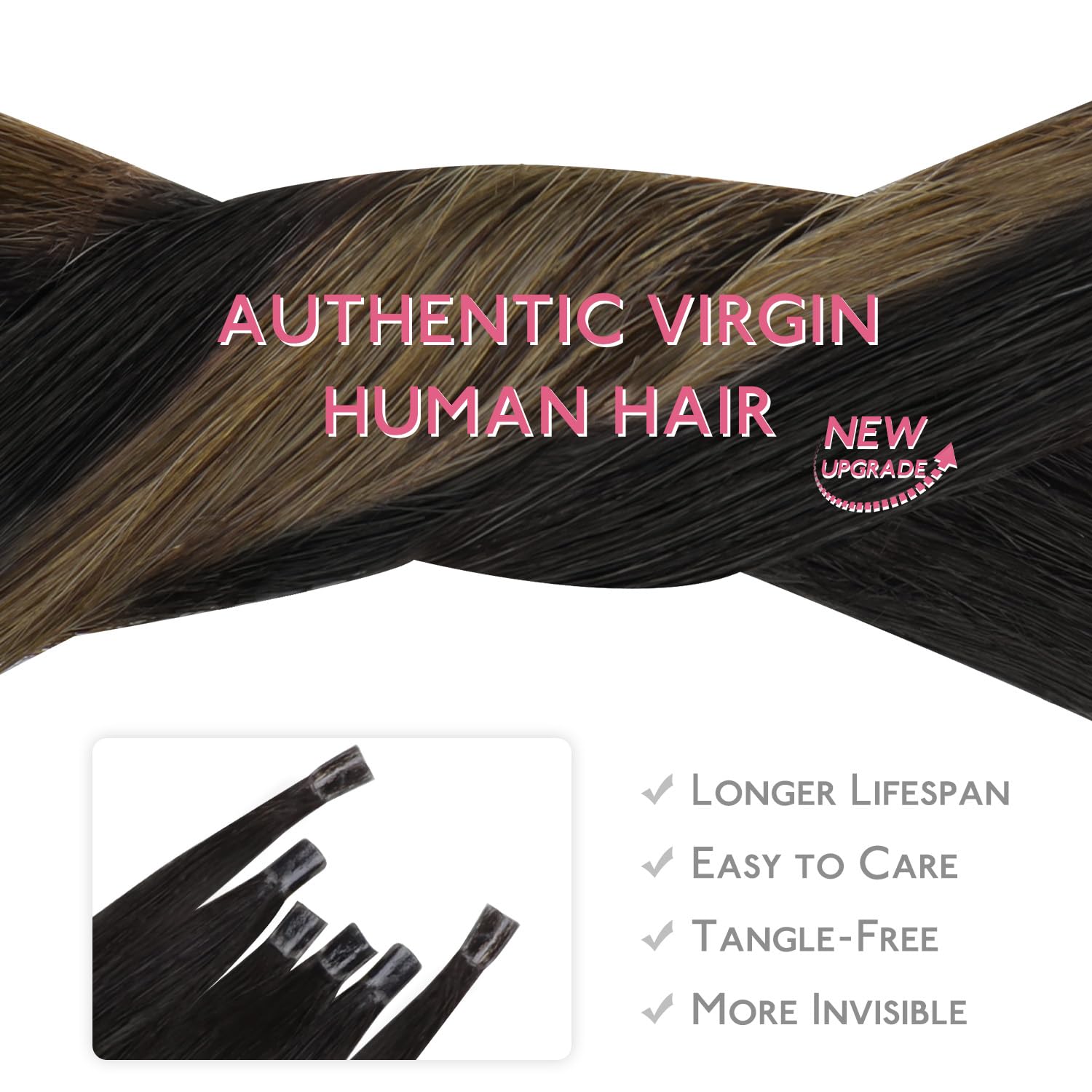 WENNALIFE U Tip Hair Extensions Real Human Hair - Image 4