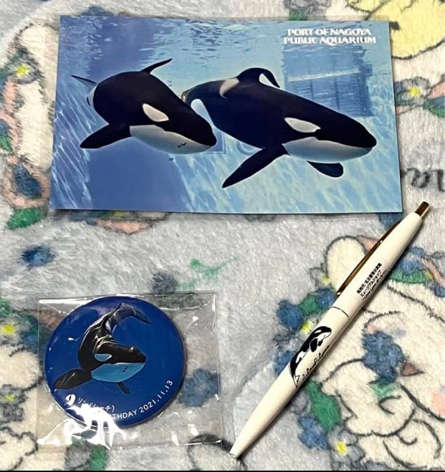 レア　名古屋港水族館限定　シャチ　アース　缶バッジセット レア 名古屋港水族館限定 シャチ アース 缶バッジセット