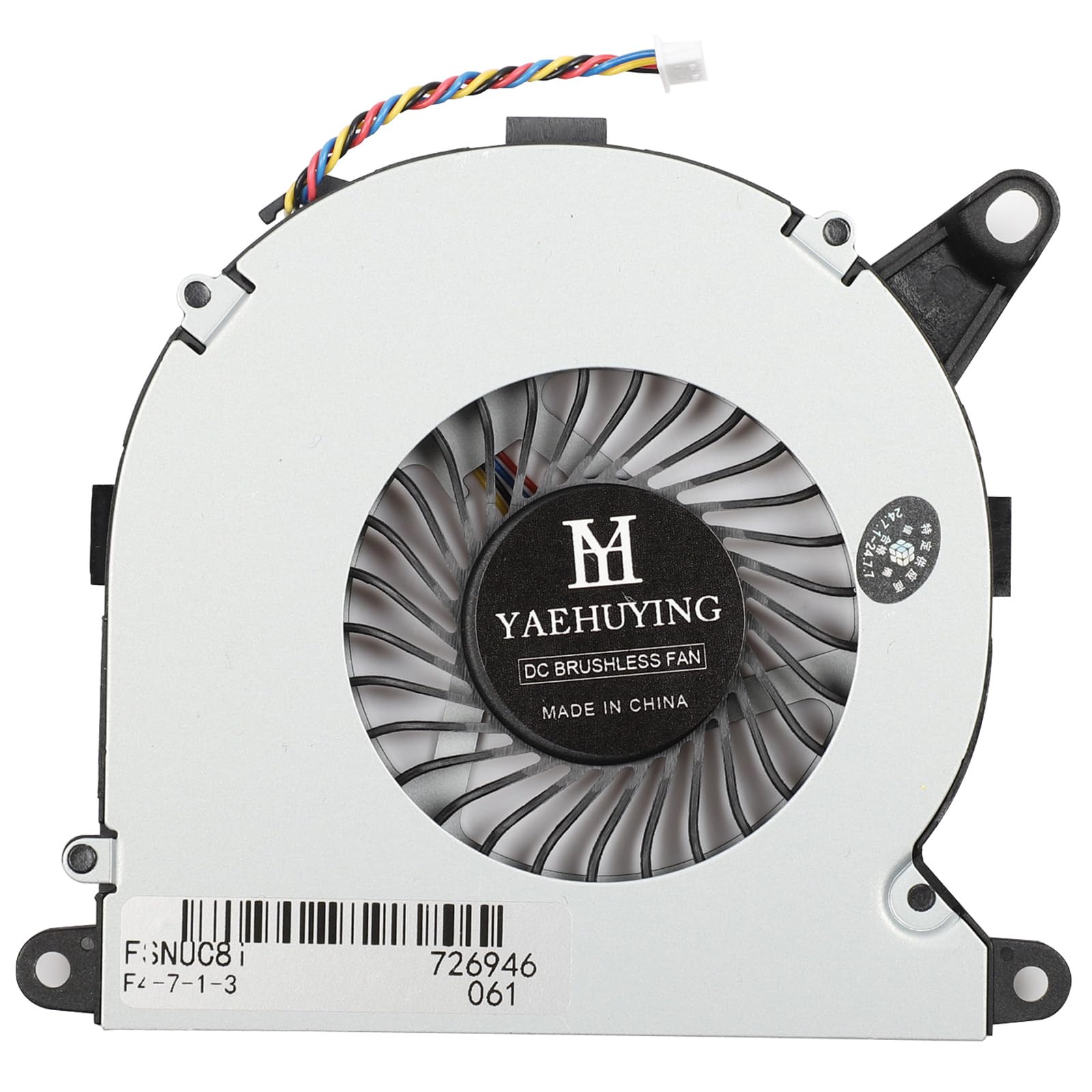 Replacement New CPU Cooling Fan for Intel NUC NUC8 NUC8i5BEH NUC8i7BEH NUC8i3BEH NUC8i5bek NUC8 I3/I5/I7 Mini Host Series BSC0805HA-00 BAZB0808R5H P004 5V 0.6A Fan